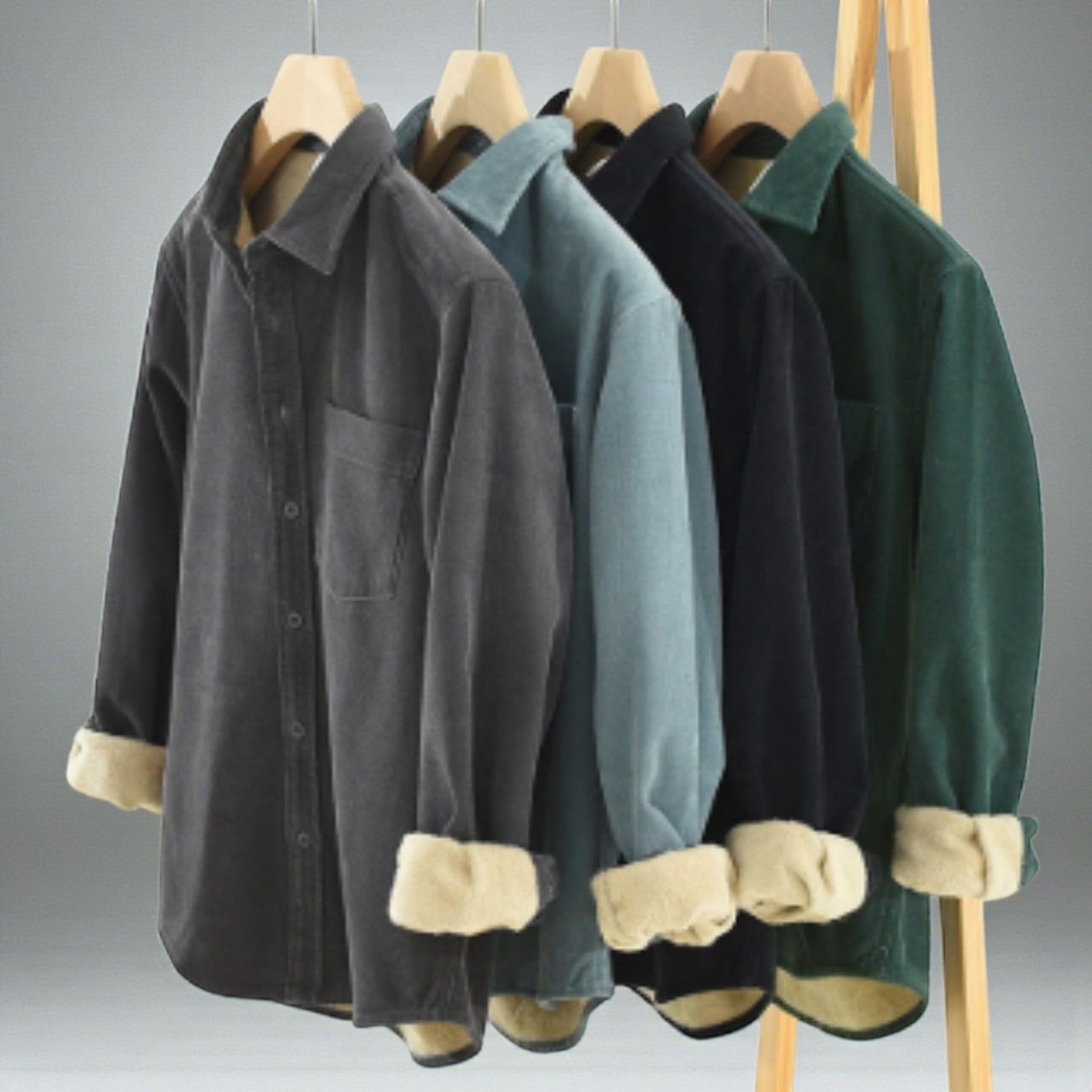 Men’s Fleece Cargo Overshirt Hanging Collection – The Crew