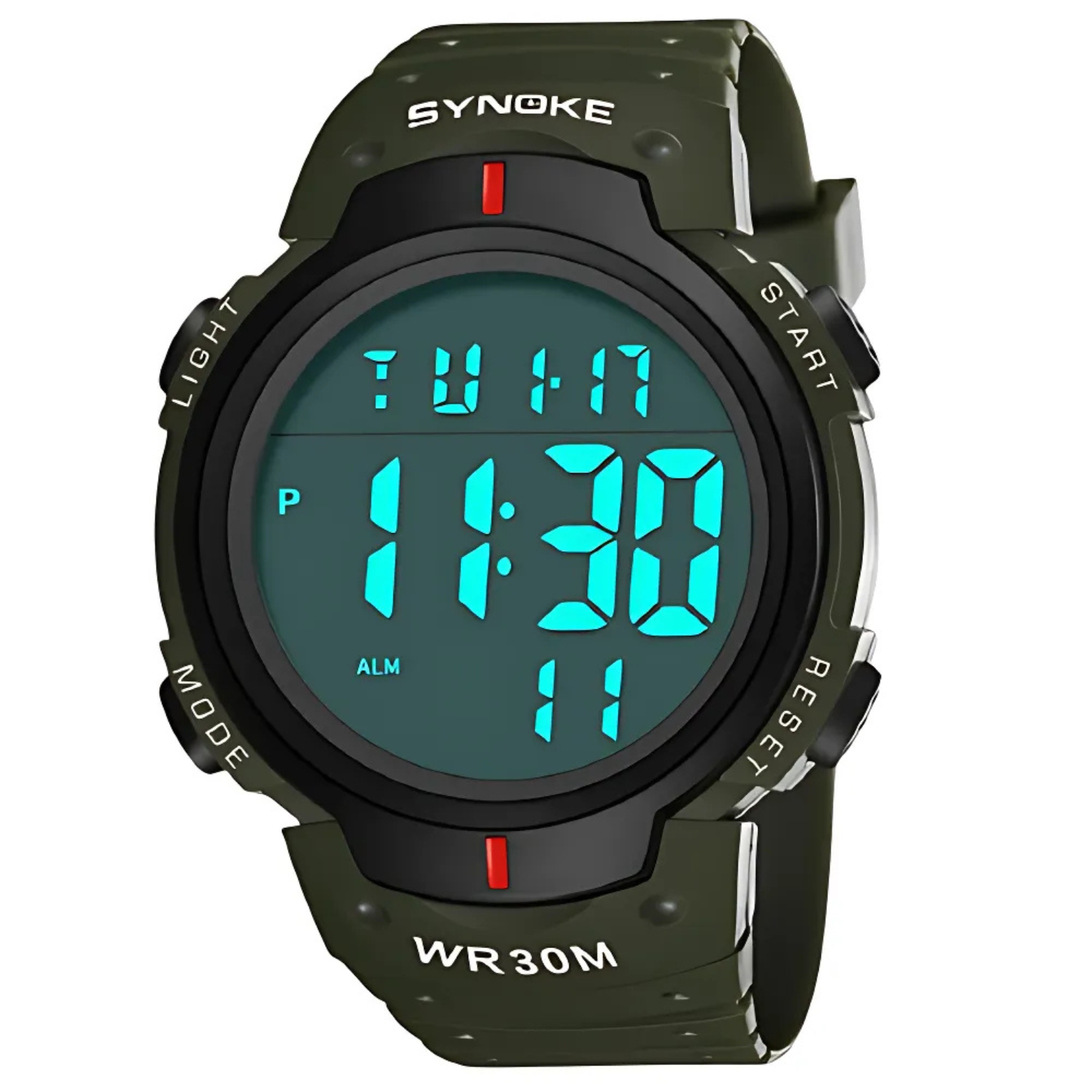 SYNOKE Digital Sports Watch Green Strap Outdoor Look – The Crew
