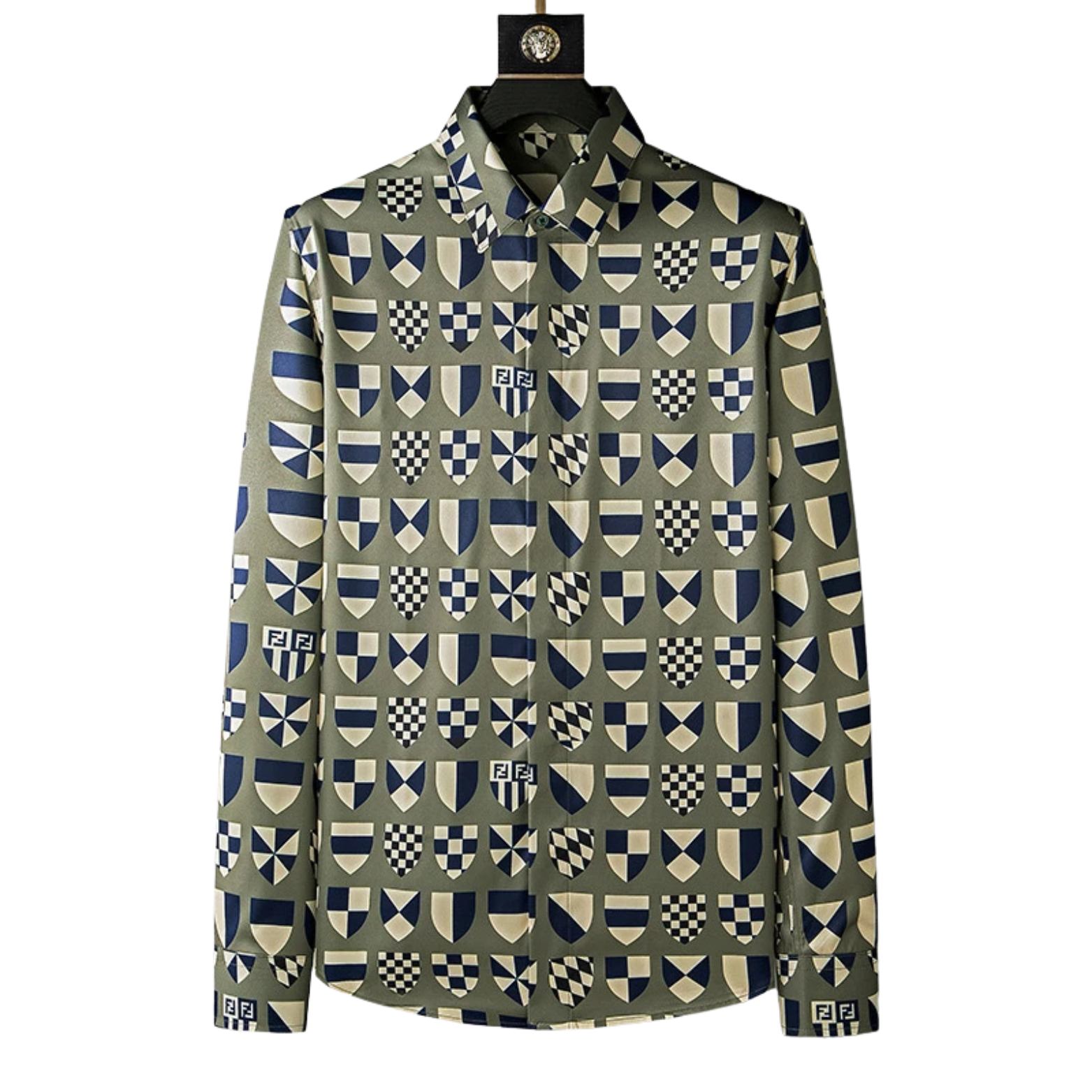 Green Gold 3D Print Slim Fit Shirt Men – The Crew