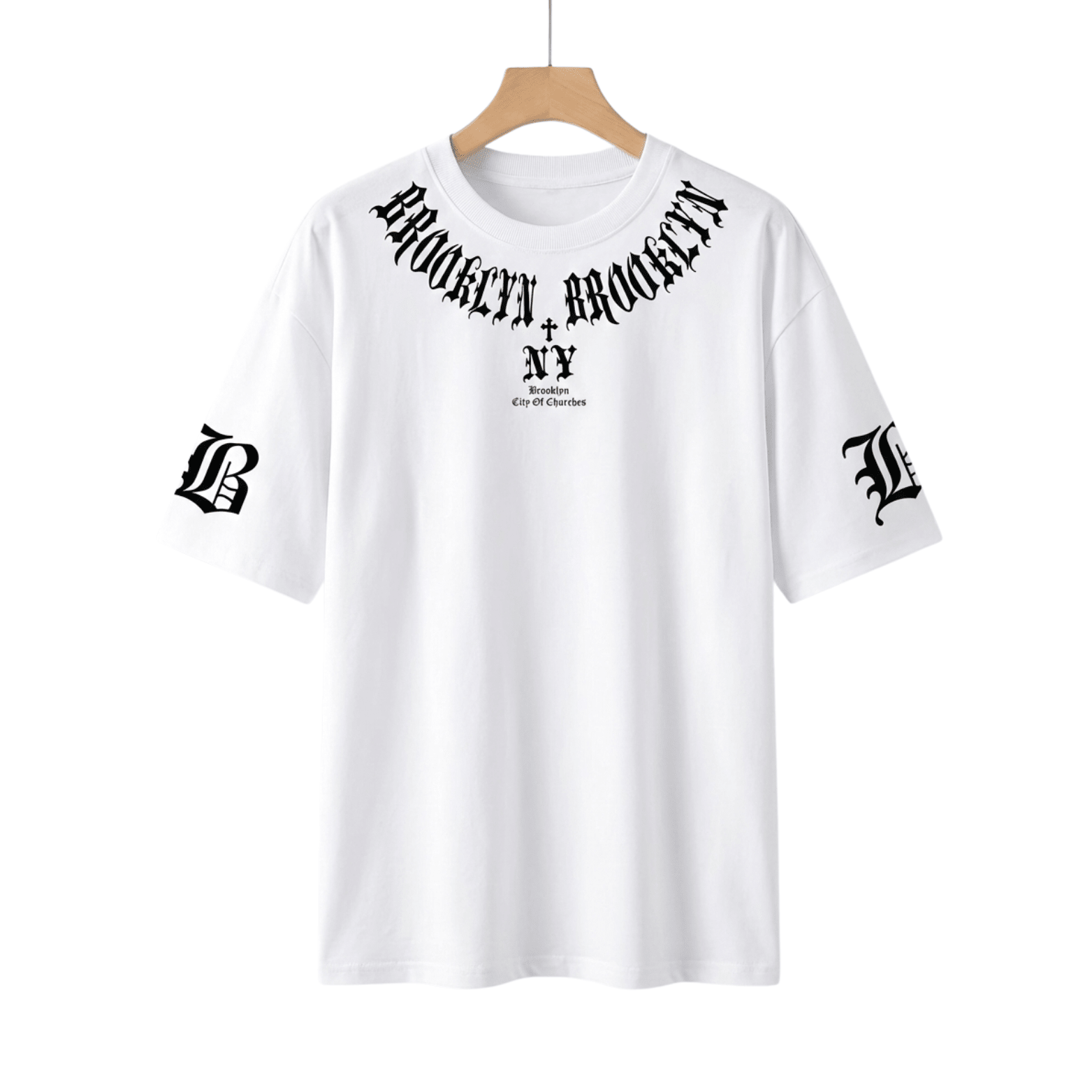 Men’s 3D Letter Graphic Tee – Bold Streetwear Style - The Crew