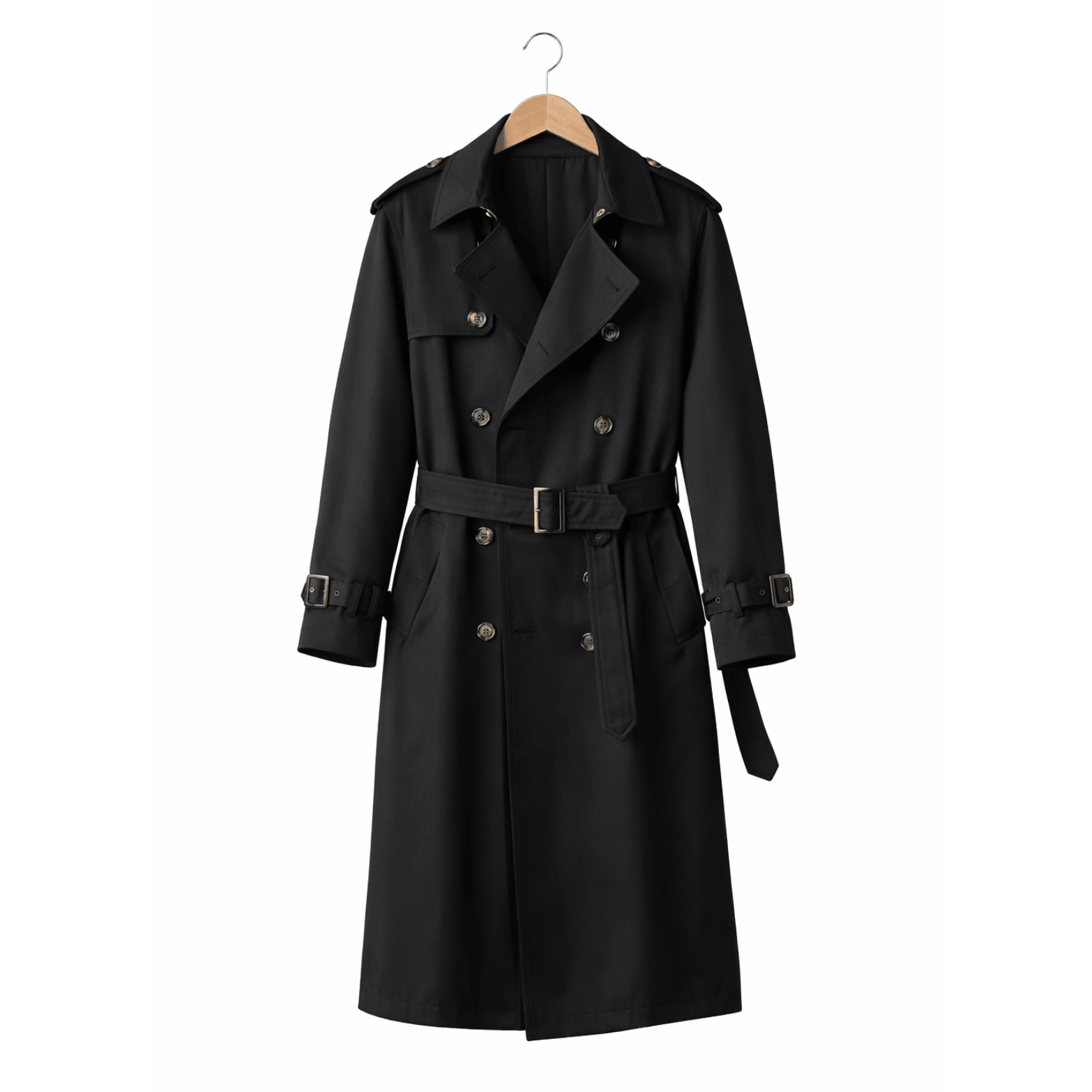 British Style Belted Trench Coat for Men – Waterproof - The Crew