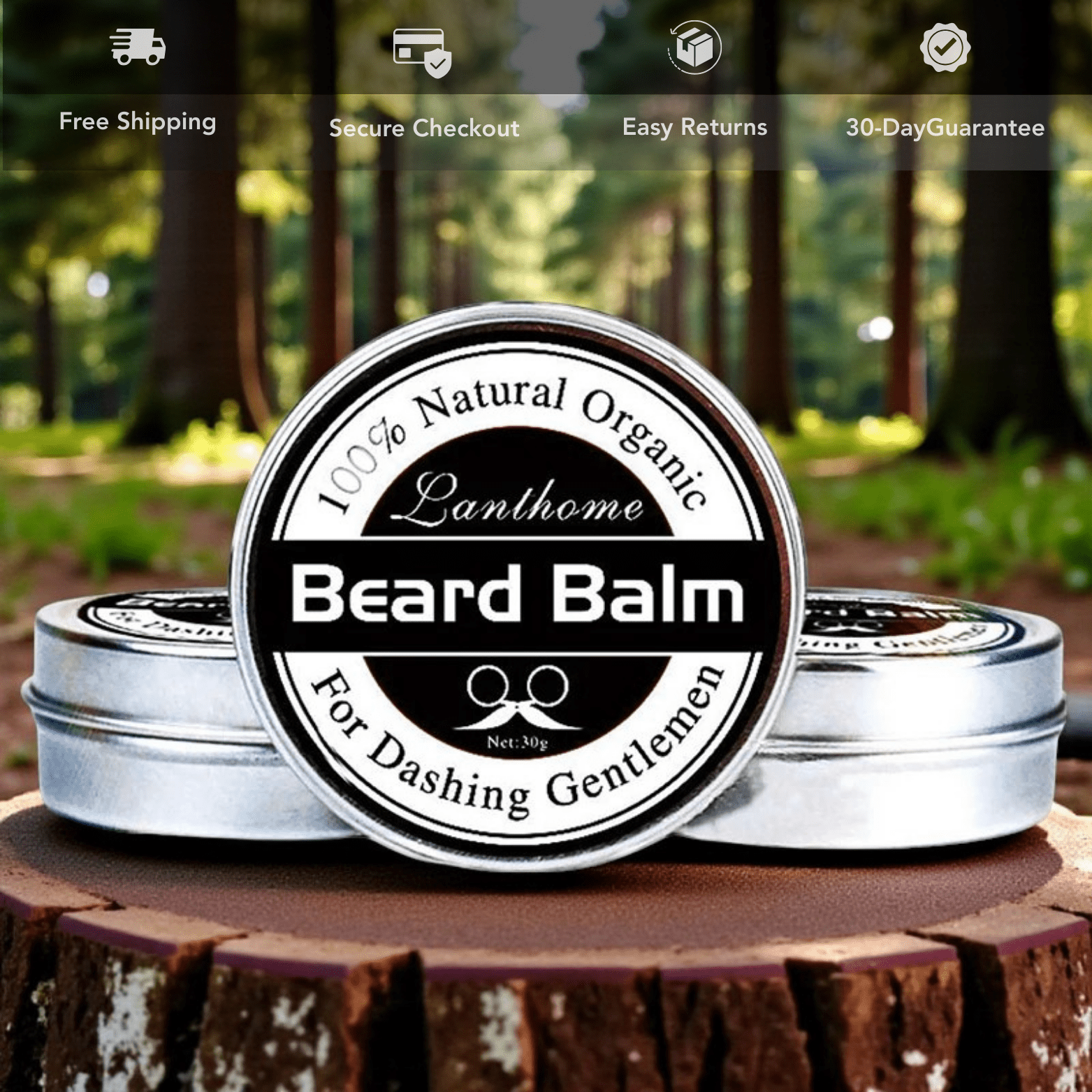 Natural Beard Balm Wax – Moisturizing Styling Care - The Crew