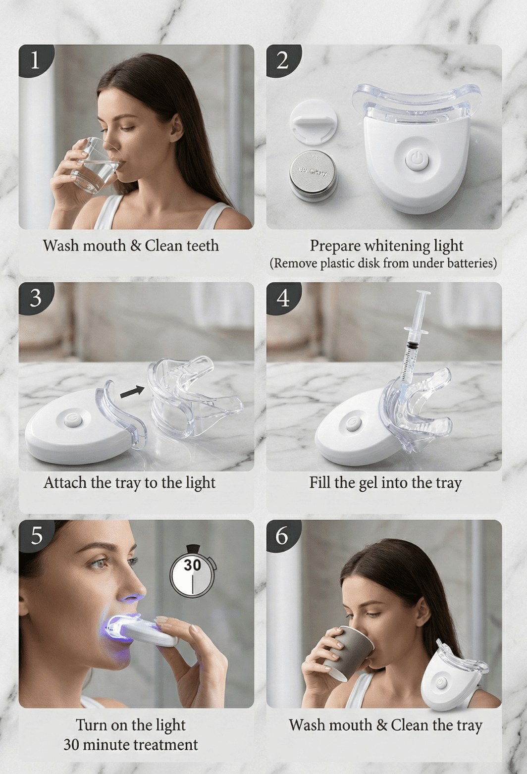 GreatLife Teeth Whitening Kit with Blue LED Light - The Crew