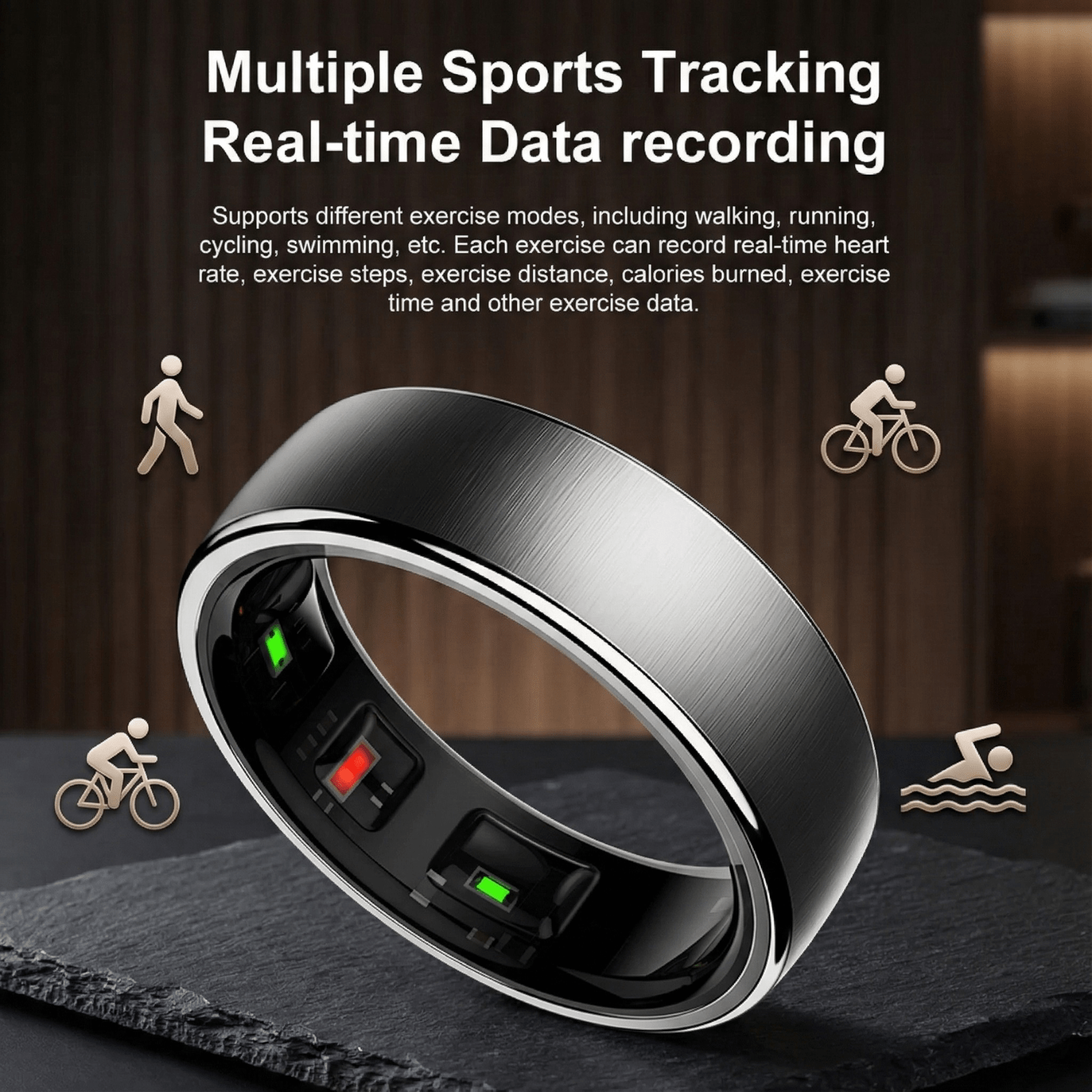 Uhoofit R10 Smart Ring – Health & Sleep Tracker | The Crew - The Crew