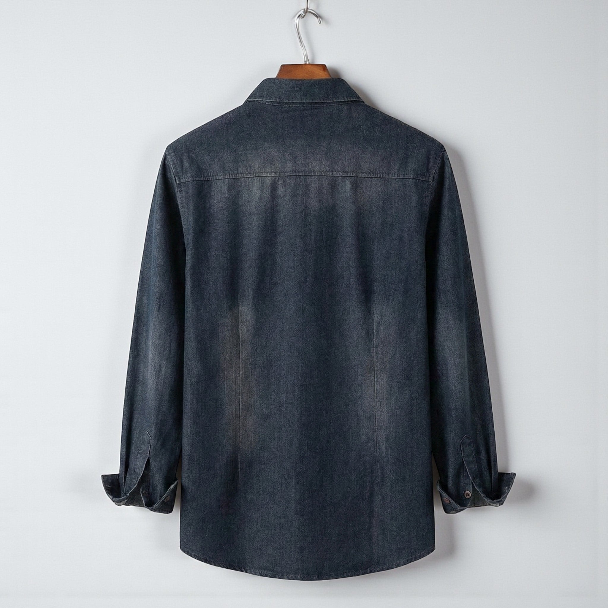 Men’s Slim Fit Denim Shirt – Casual Everyday Style - The Crew