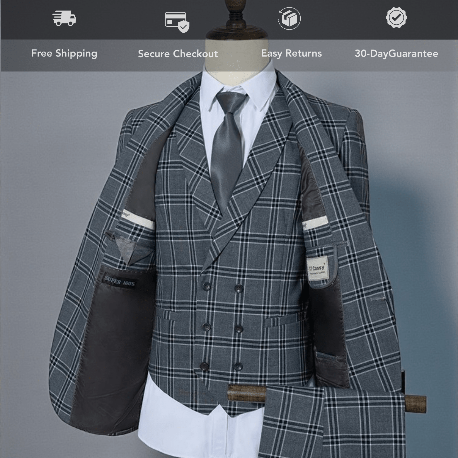 Men’s Gray Slim Fit Suit – Modern Business Style - The Crew