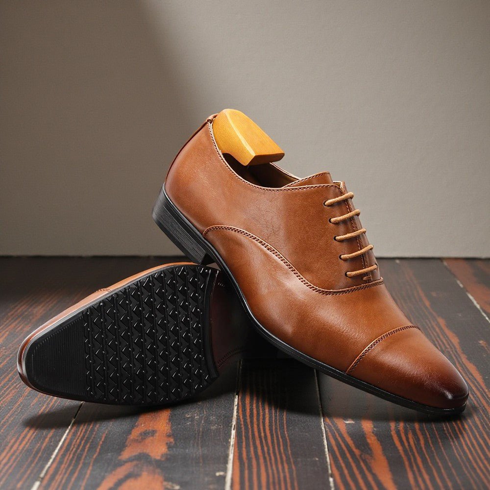 Men’s Elegant Oxford Shoes – Classic Leather Dress Style - The Crew