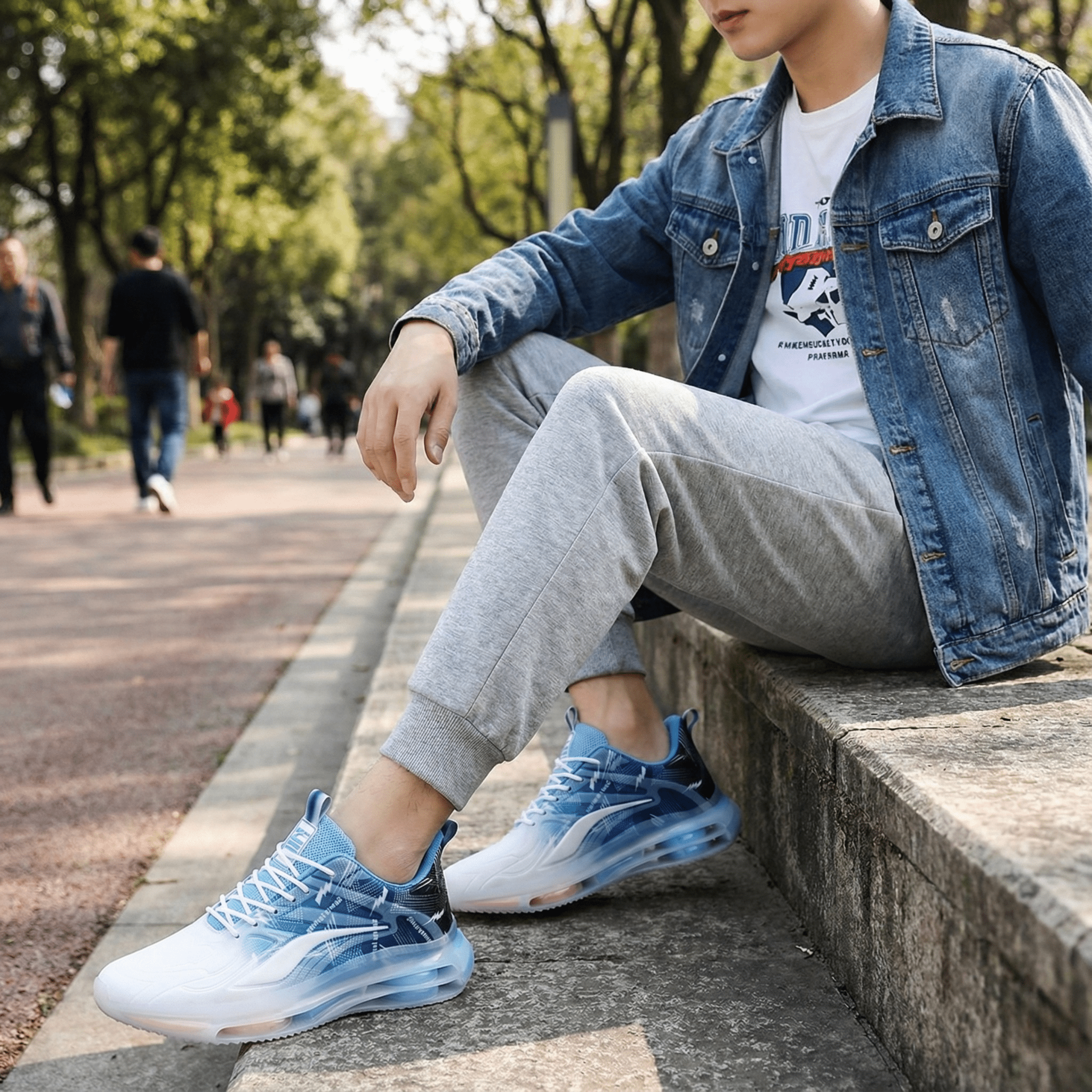 Men’s Air - Cushion Basketball Sneakers – Shock Absorption - The Crew