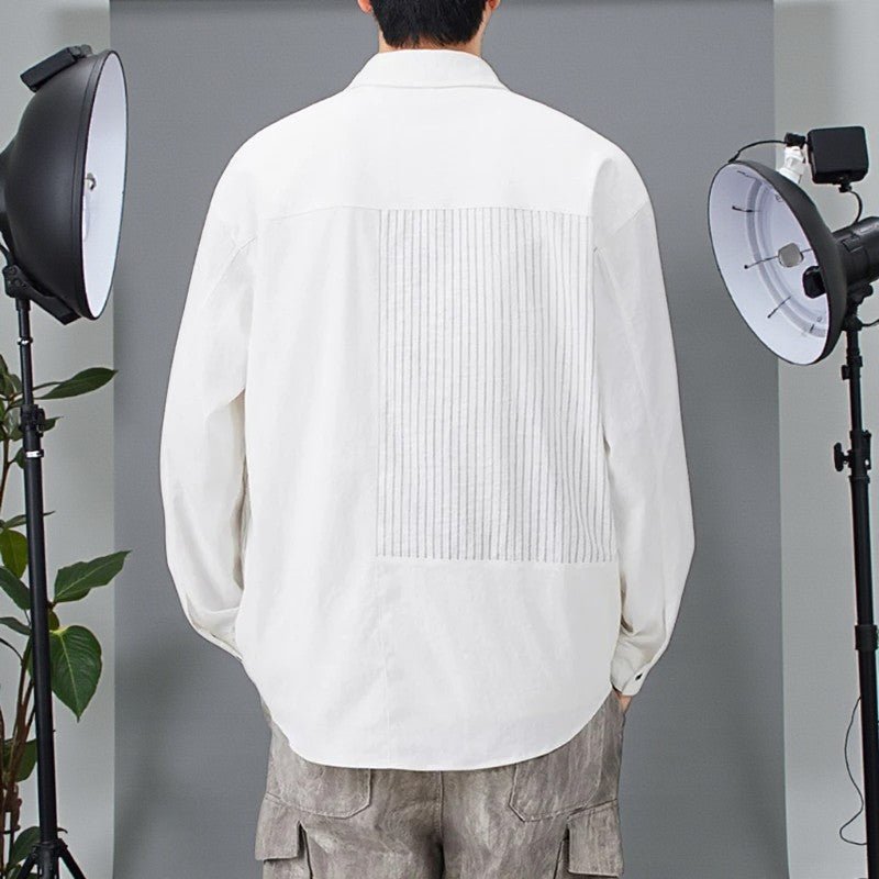 Men’s Color - Block Streetwear Shirt – Bold Urban Style - The Crew