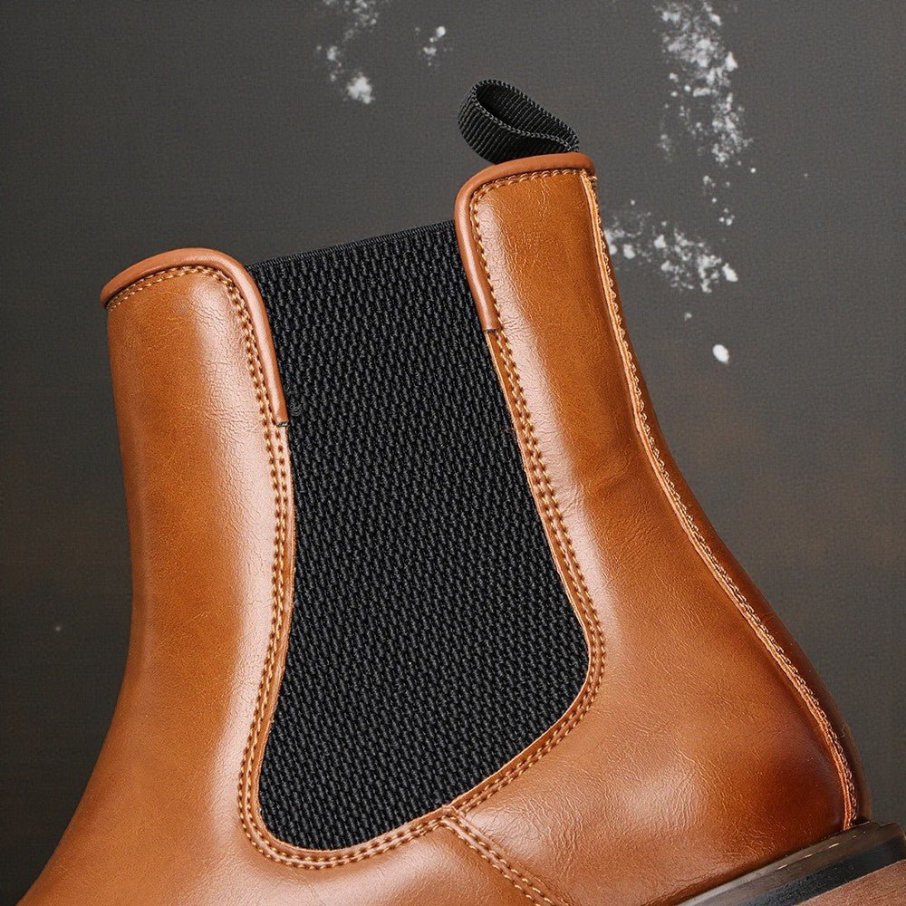 Men’s Soft Leather Chelsea Boots – Comfortable Ankle Fit - The Crew