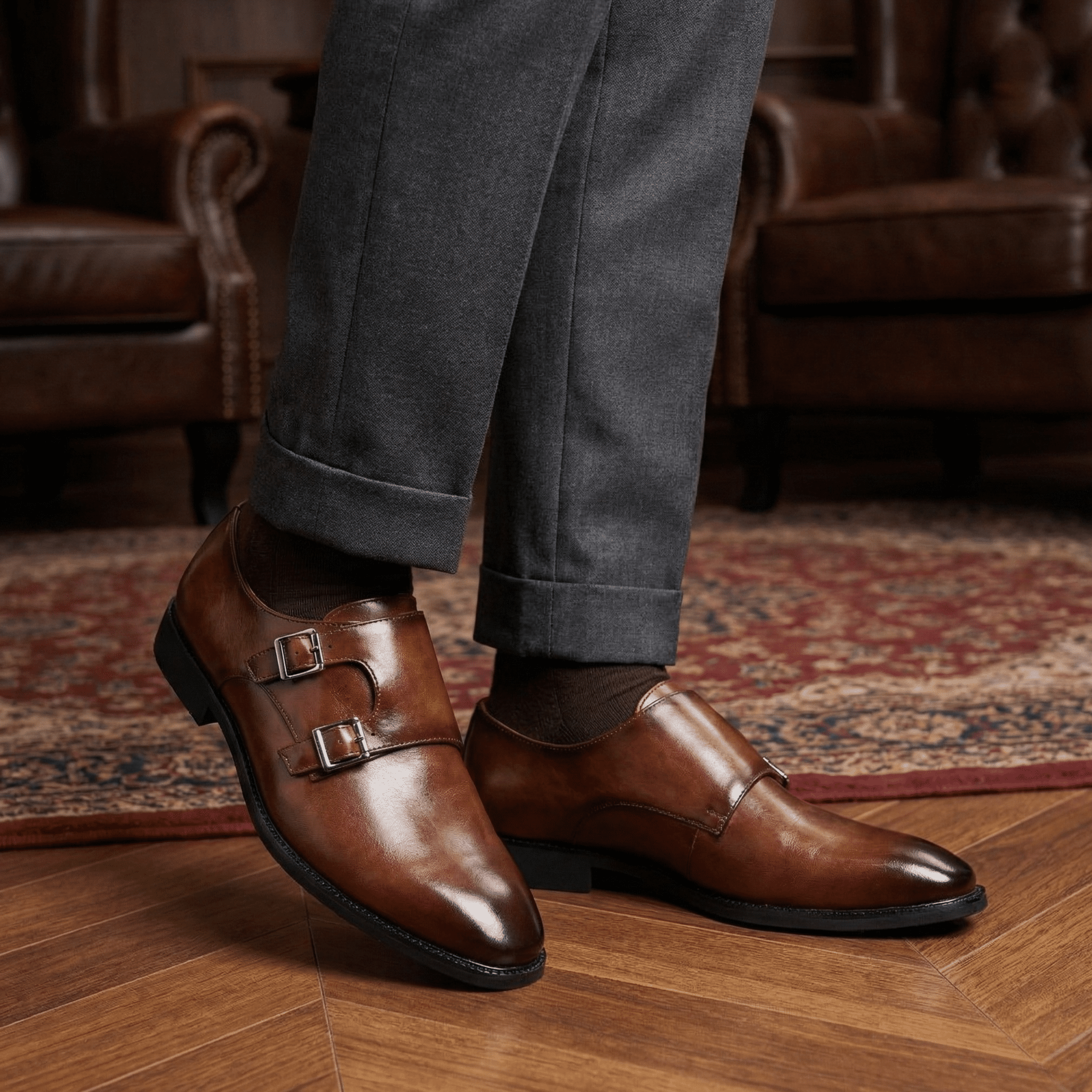 Men’s British Leather Derby Shoes – Classic Formal - The Crew