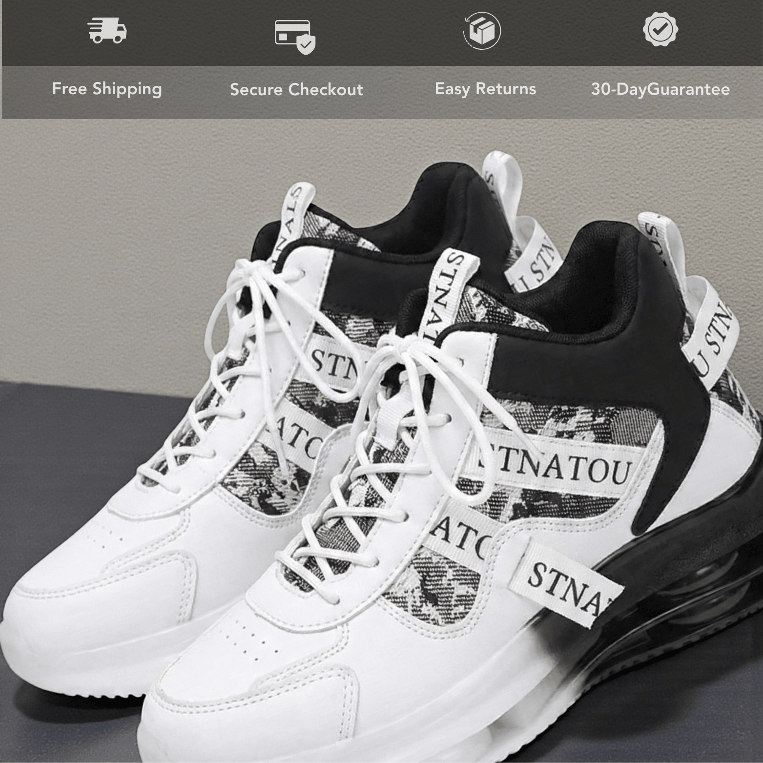 Men’s Ultra - Light Height Boost Sneakers – Lift Shoes - The Crew