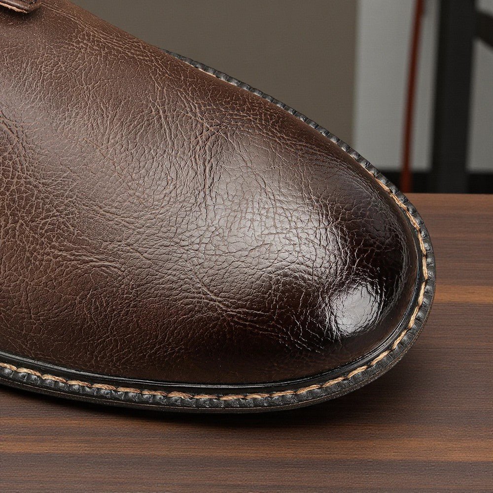 Men’s Leather Comfort Casual Shoes – All - Day Wear - The Crew