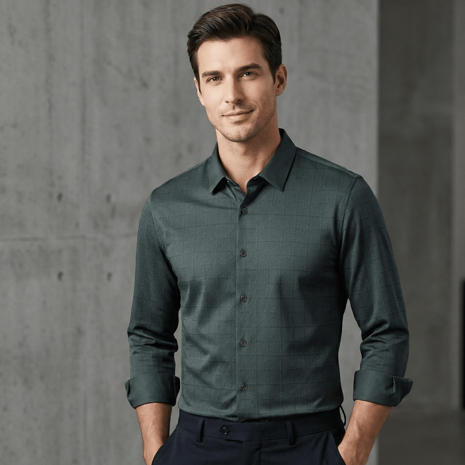 Men’s Mulberry Silk Plaid Shirt – Premium Casual Style - The Crew