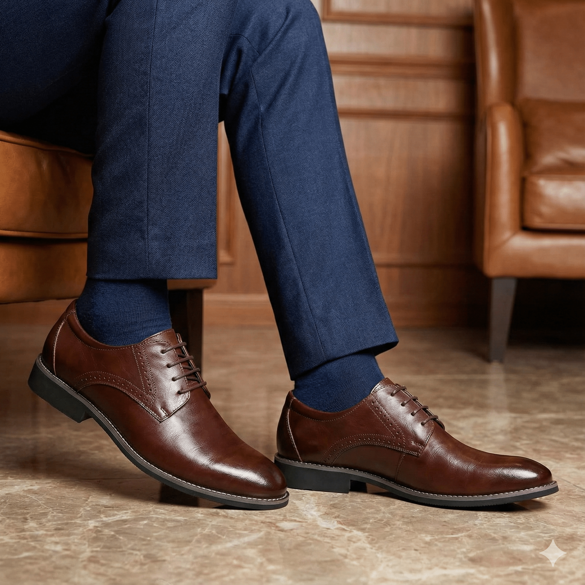 Men’s Classic Leather Oxford Shoes – Timeless Dress - The Crew