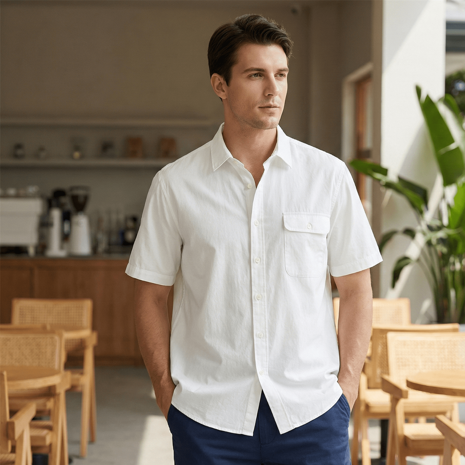 Men’s Japanese Cotton Casual Shirt – Lightweight Everyday Style - The Crew