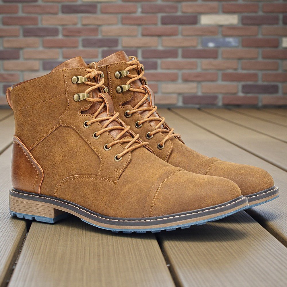 Men’s 2025 Premium Leather Boots – Luxury Casual Style - The Crew