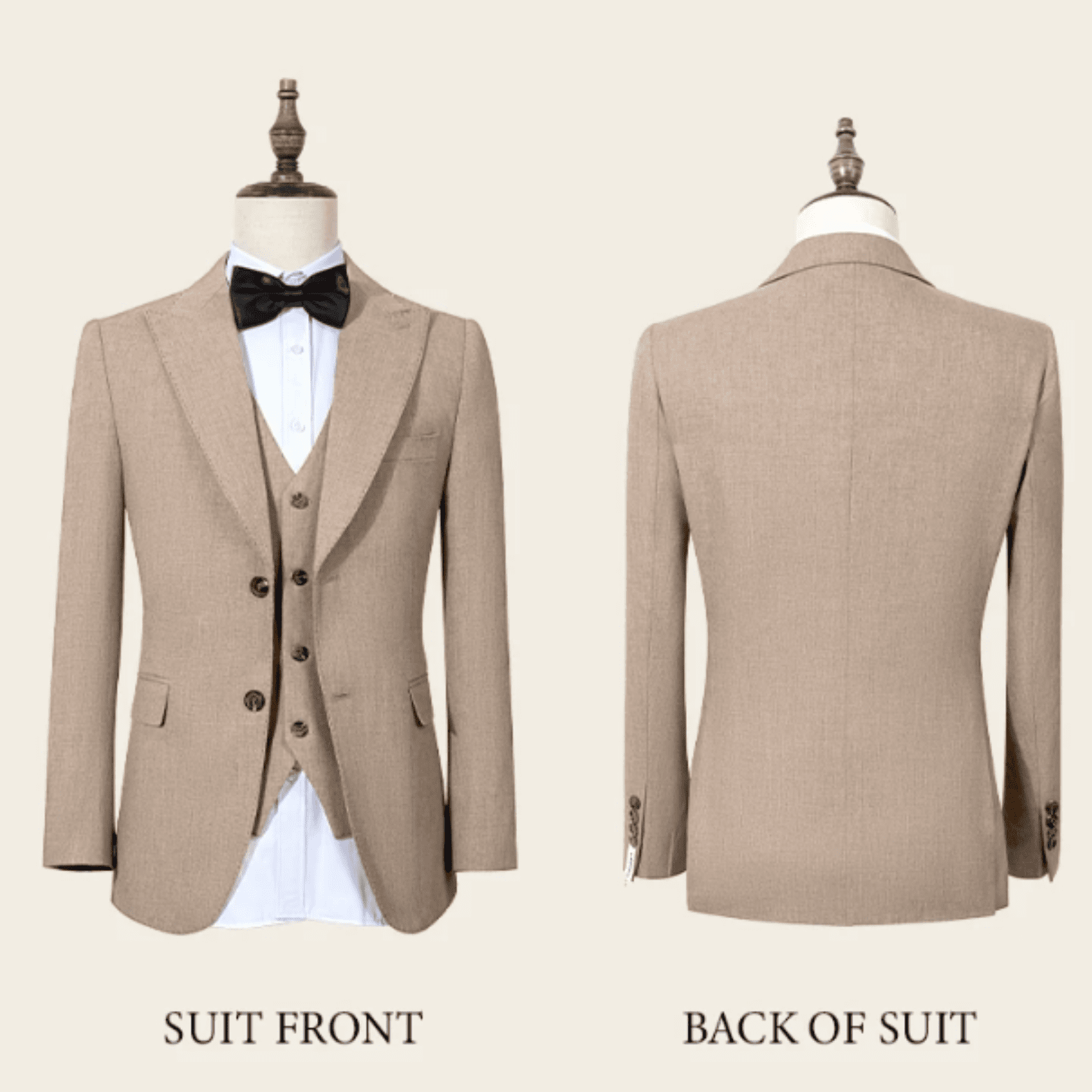 Men’s 3 - Piece Luxury Suit – Slim Fit Formal Style - The Crew
