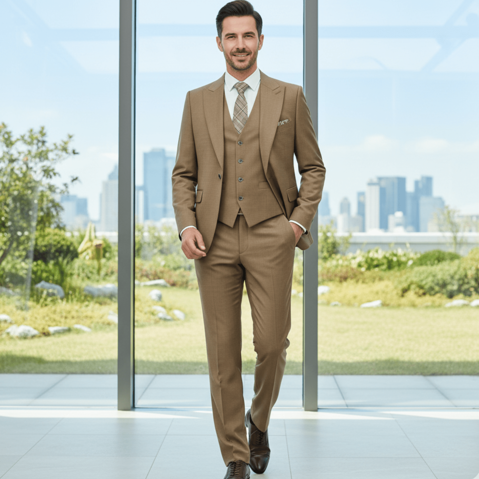 Slim Fit Men’s Suit – Modern Formal Style | The Crew - The Crew