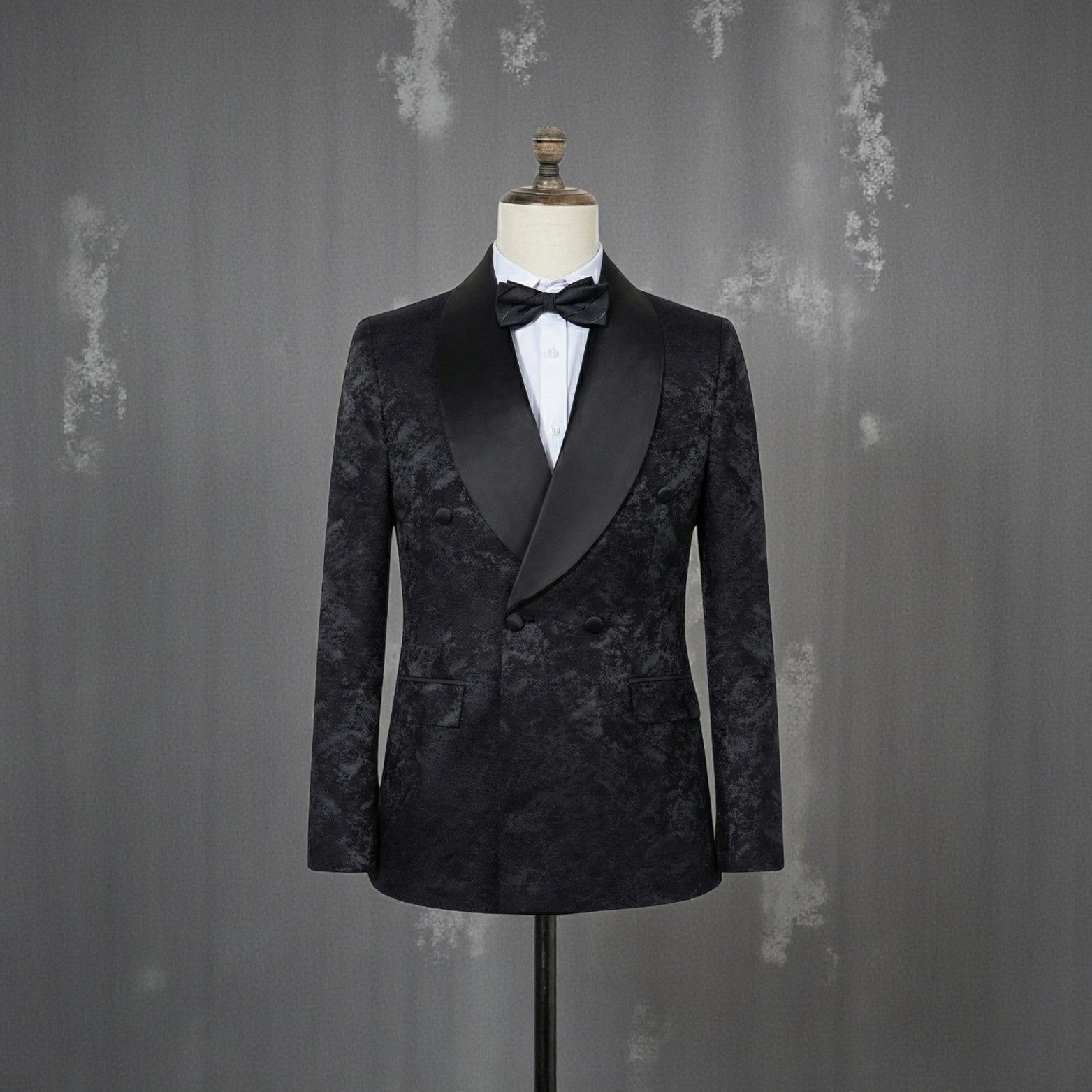 Men’s Jacquard Double - Breasted Suit – Luxury Formalwear - The Crew