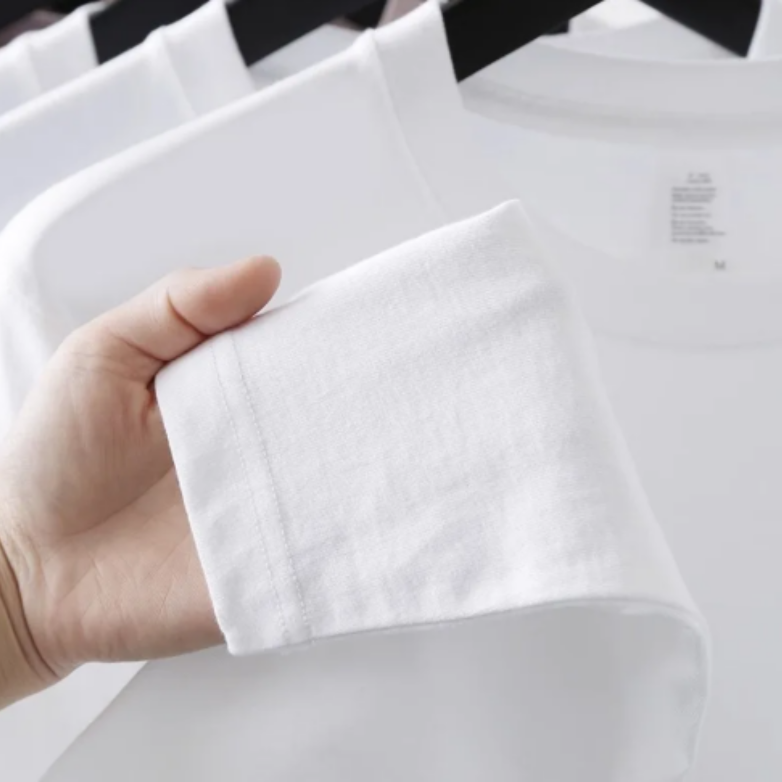 Hand Holding Premium Cotton Long Sleeve Tee Fabric – The Crew