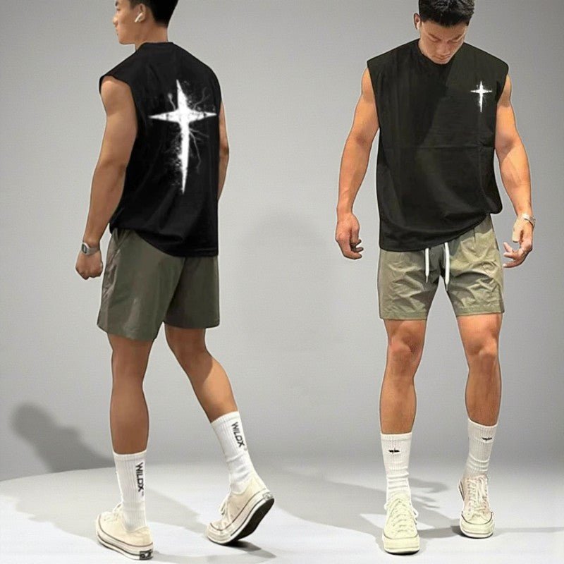 Men’s Sport Cotton Summer Vest – Lightweight Activewear - The Crew