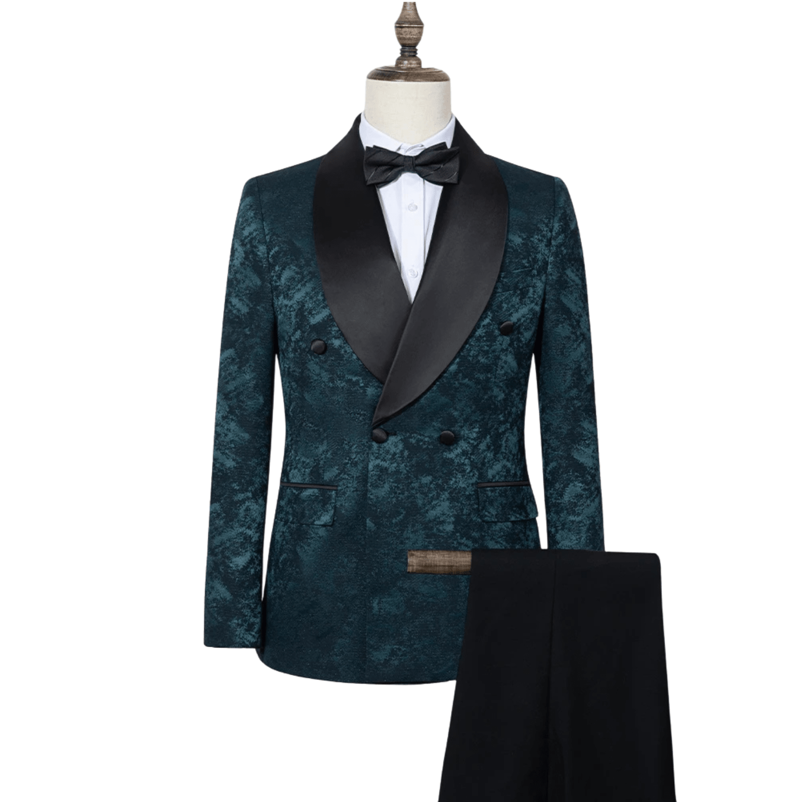 Men’s Jacquard Double - Breasted Suit – Luxury Formalwear - The Crew