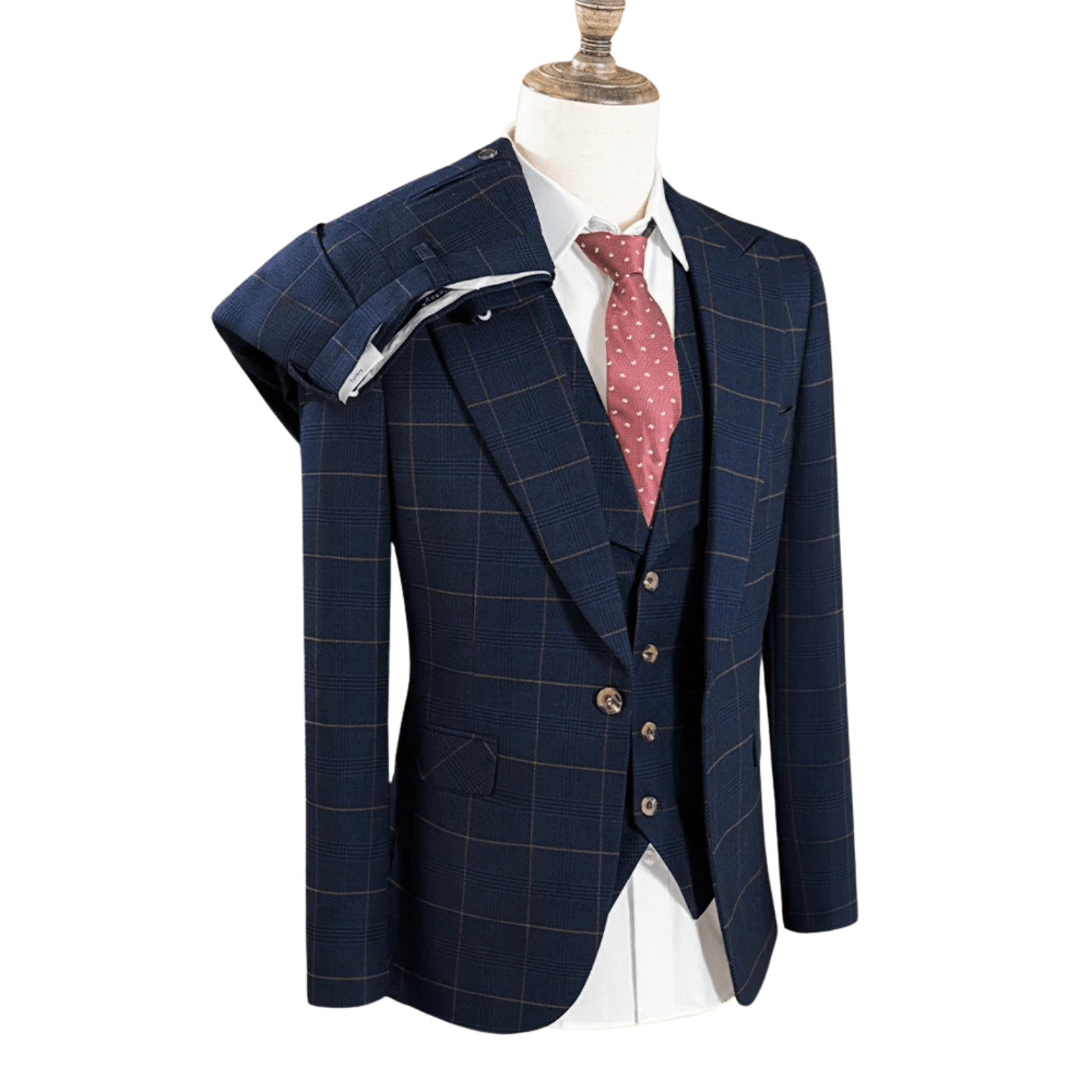 Men’s 3 - Piece Suit – Slim Fit Business Style - The Crew