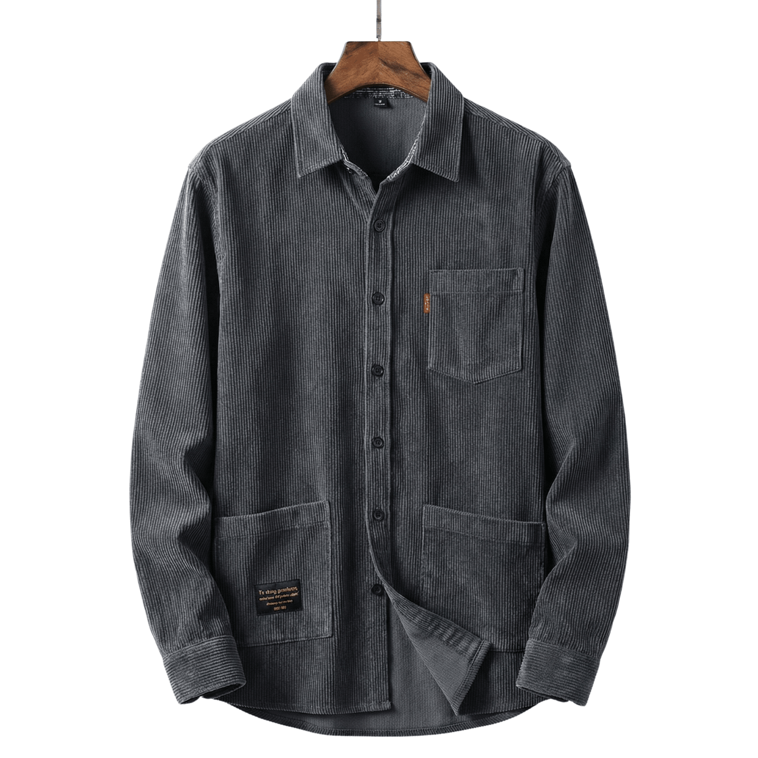 Men’s Corduroy Urban Workwear Shirt – Rugged Casual Style - The Crew
