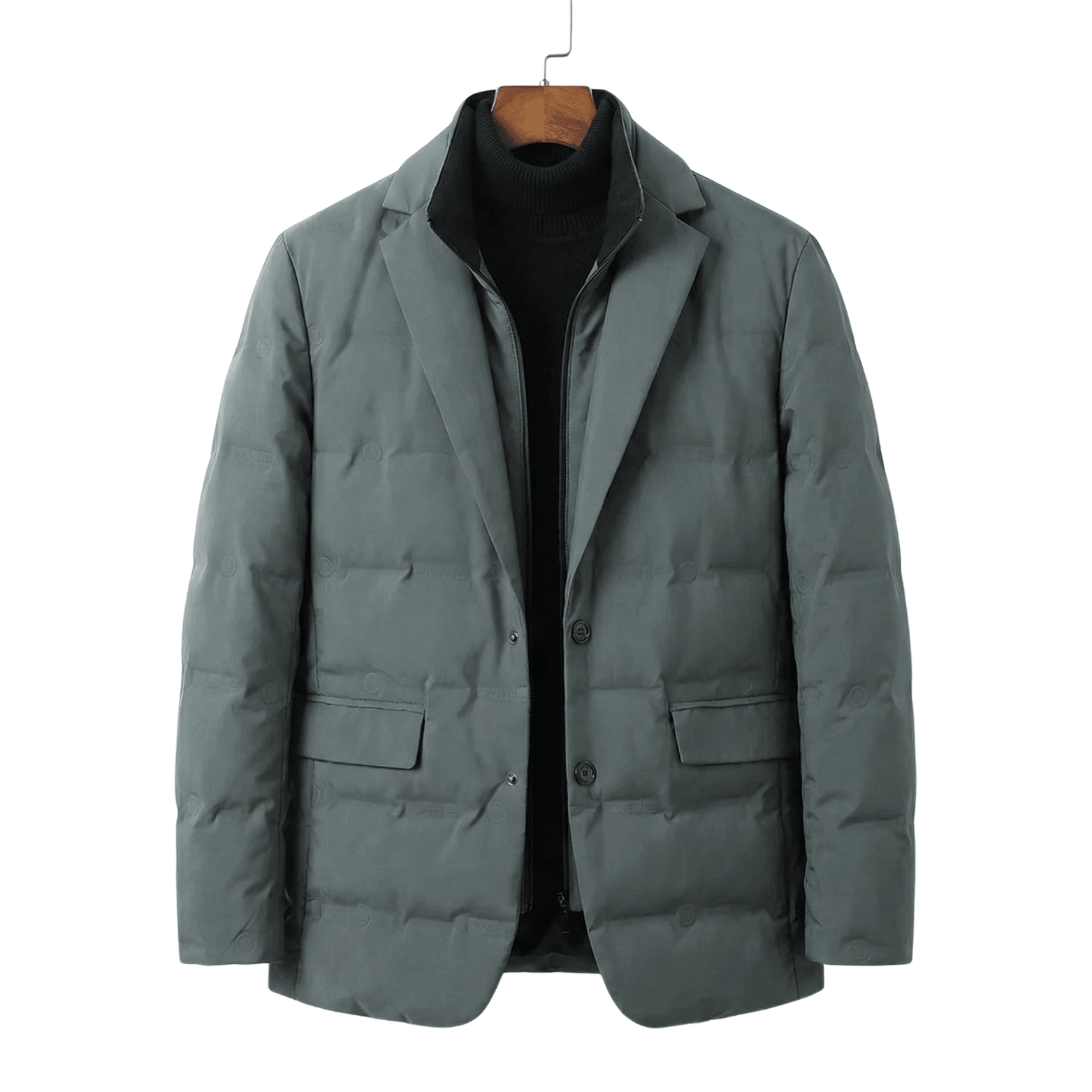 Men’s Detachable Collar Winter Blazer – Smart Casual Warmth - The Crew