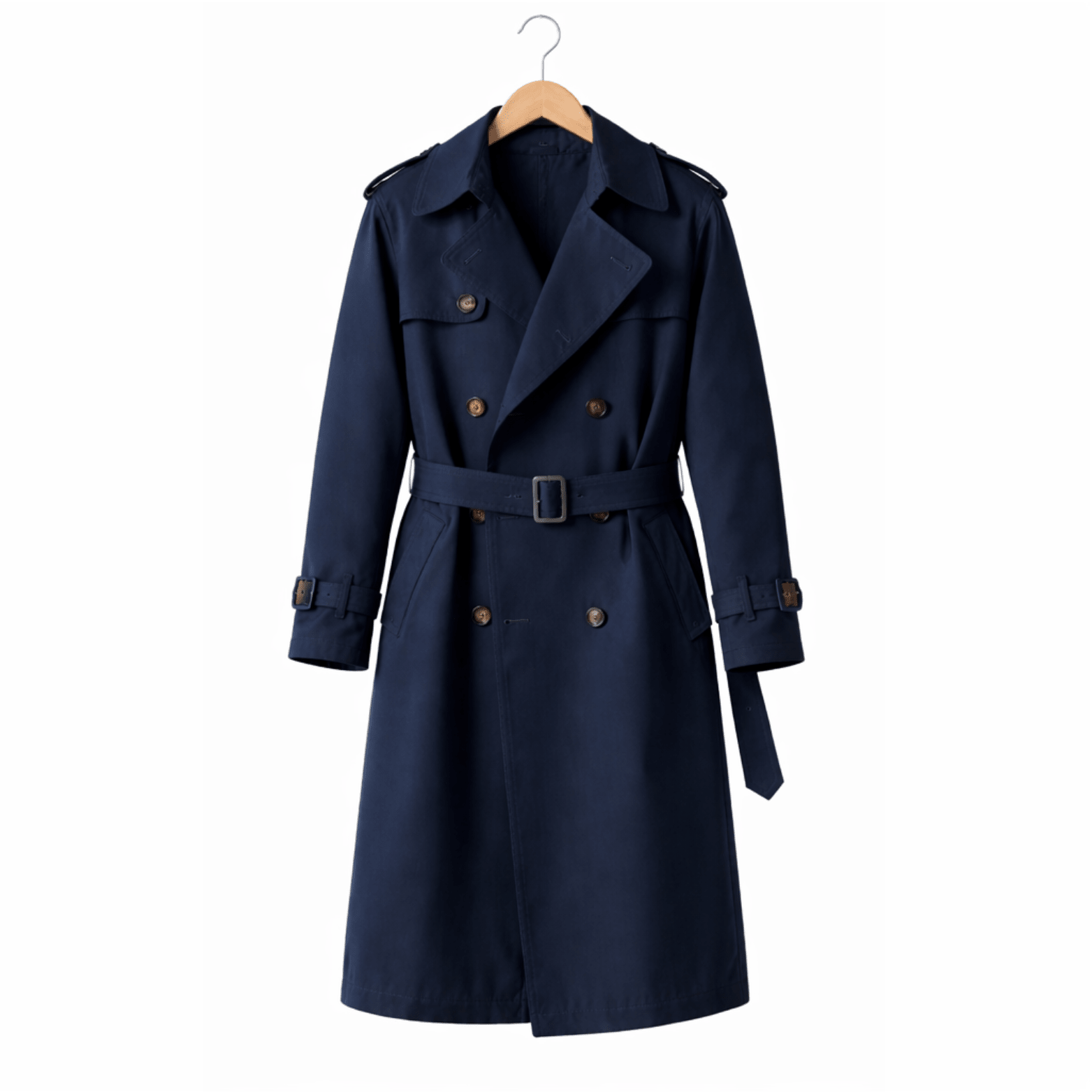 British Style Belted Trench Coat for Men – Waterproof - The Crew