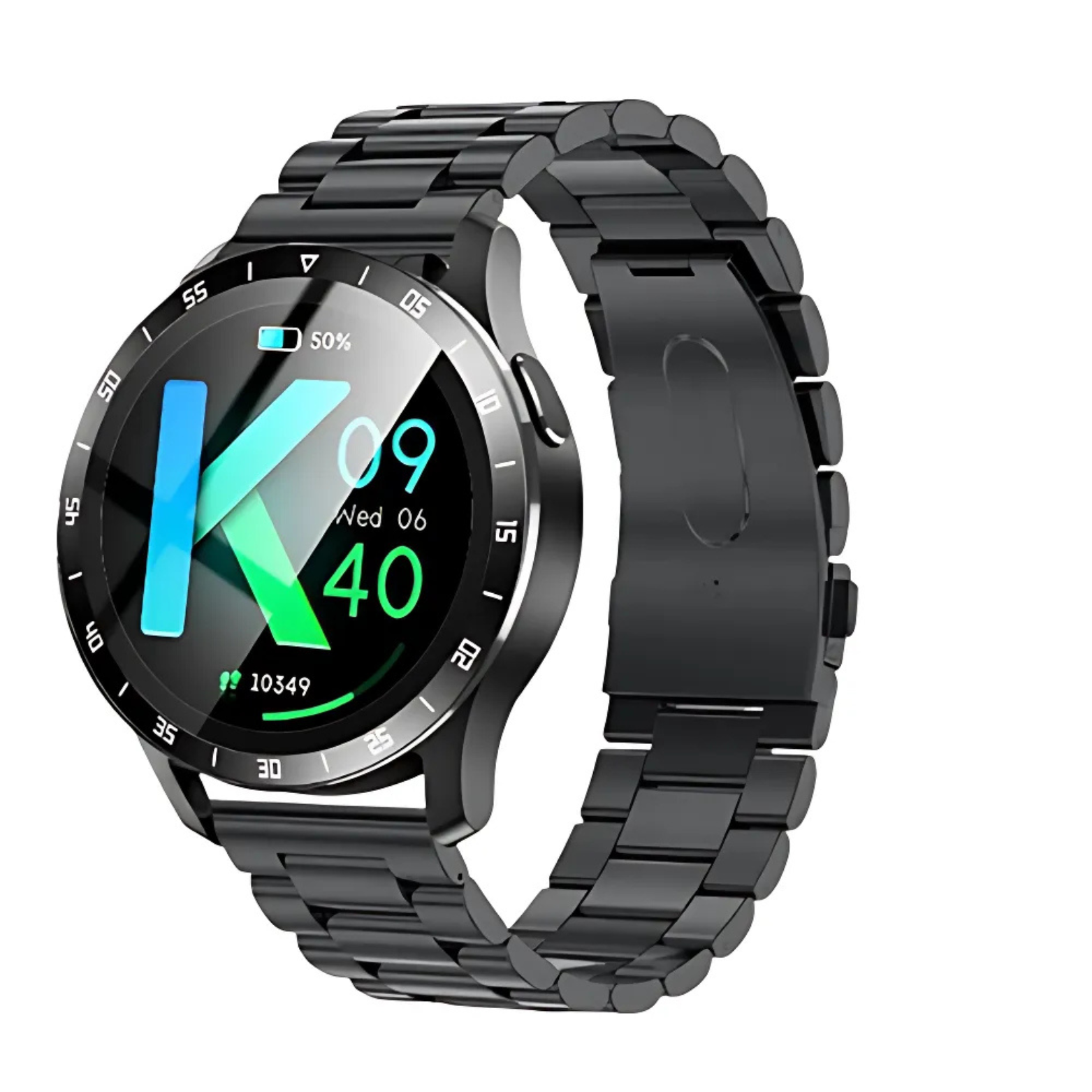 X7 Smartwatch Black Stainless Steel Band Premium – The Crew