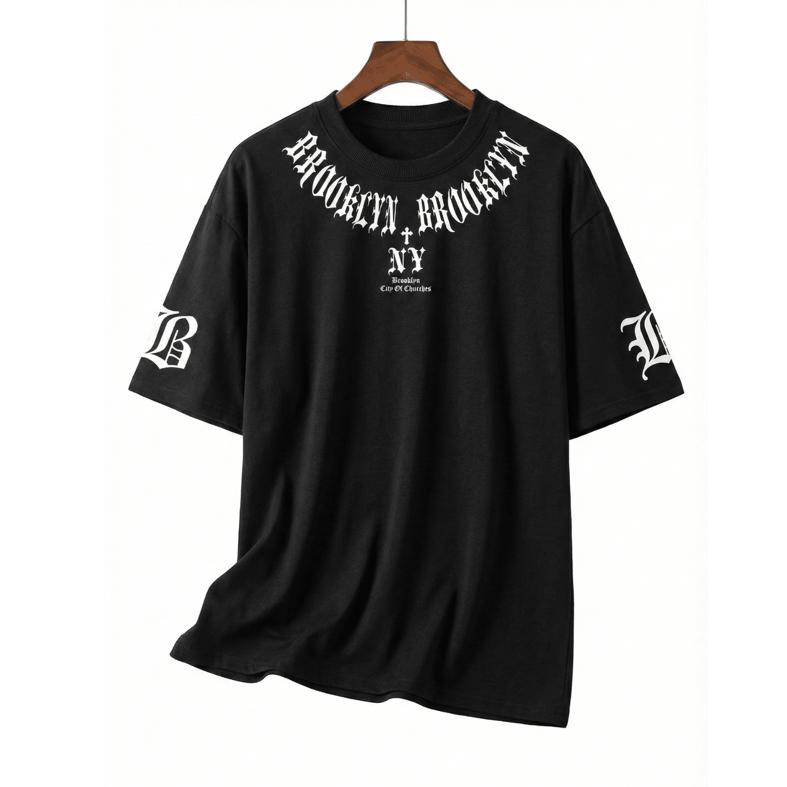 Men’s 3D Letter Graphic Tee – Bold Streetwear Style - The Crew