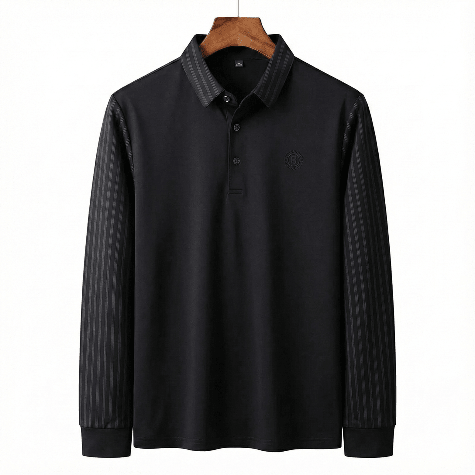 Men’s Slim Striped Collar Tee – Modern Street Style - The Crew