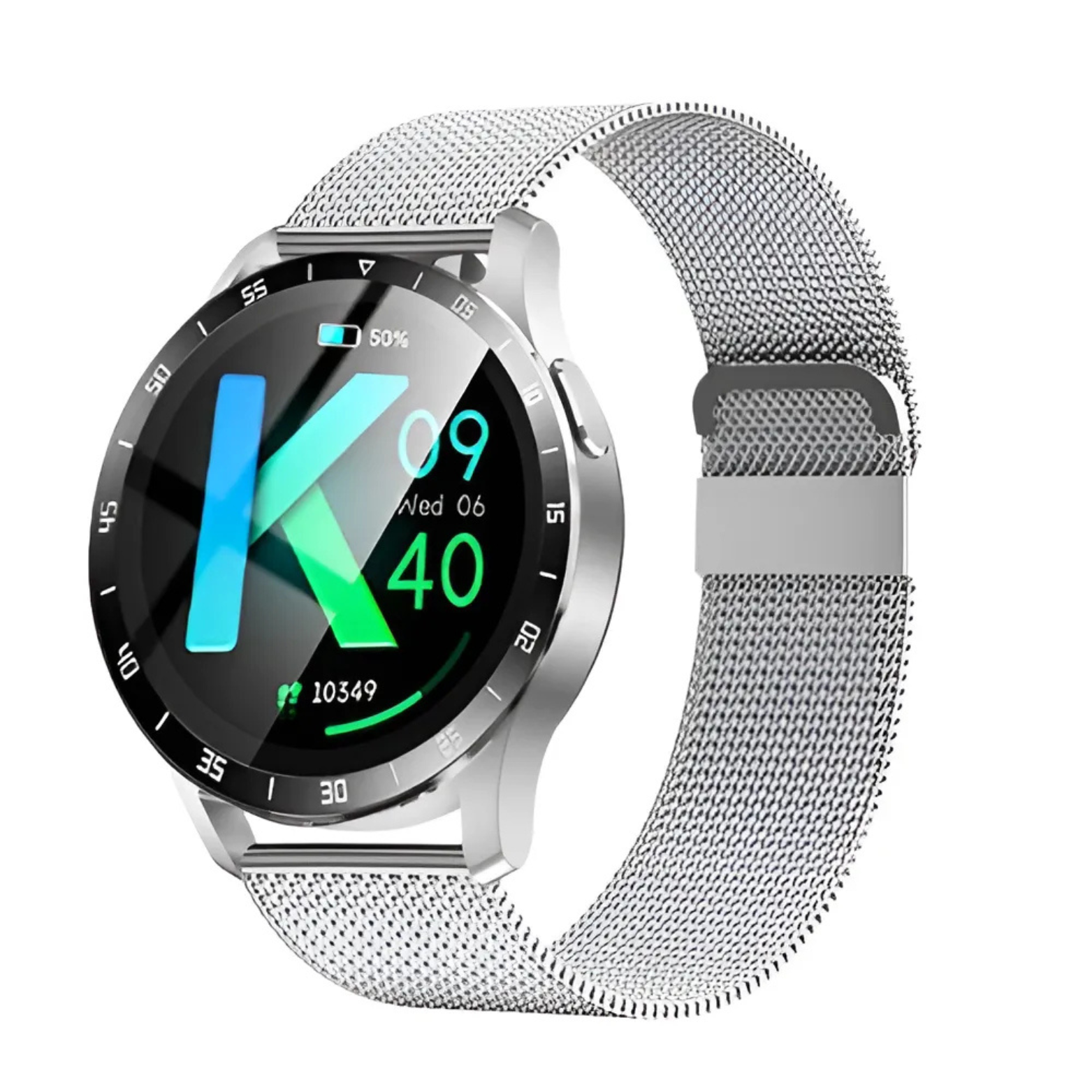 X7 Smartwatch Silver Mesh Band – The Crew