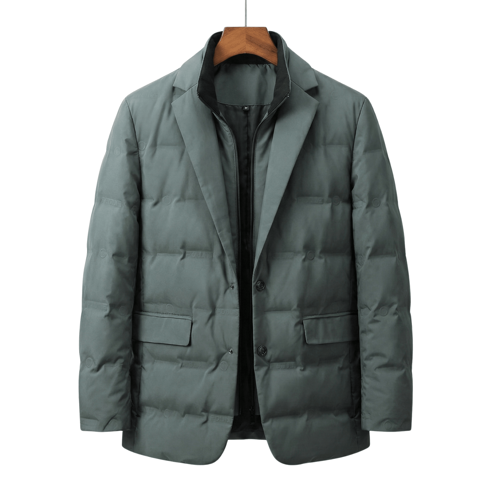 Men’s Detachable Collar Winter Blazer – Smart Casual Warmth - The Crew