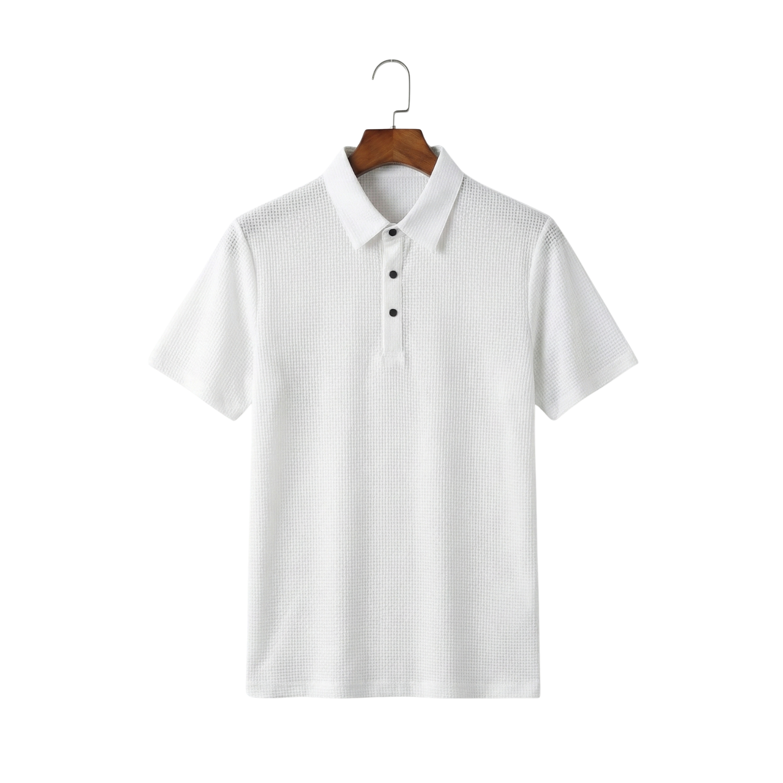 White casual polo shirt summer men – The Crew