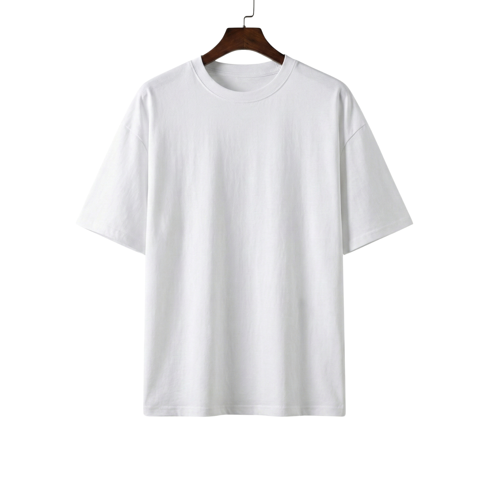 Men’s Oversized White Cotton Hip Hop T-Shirt – The Crew