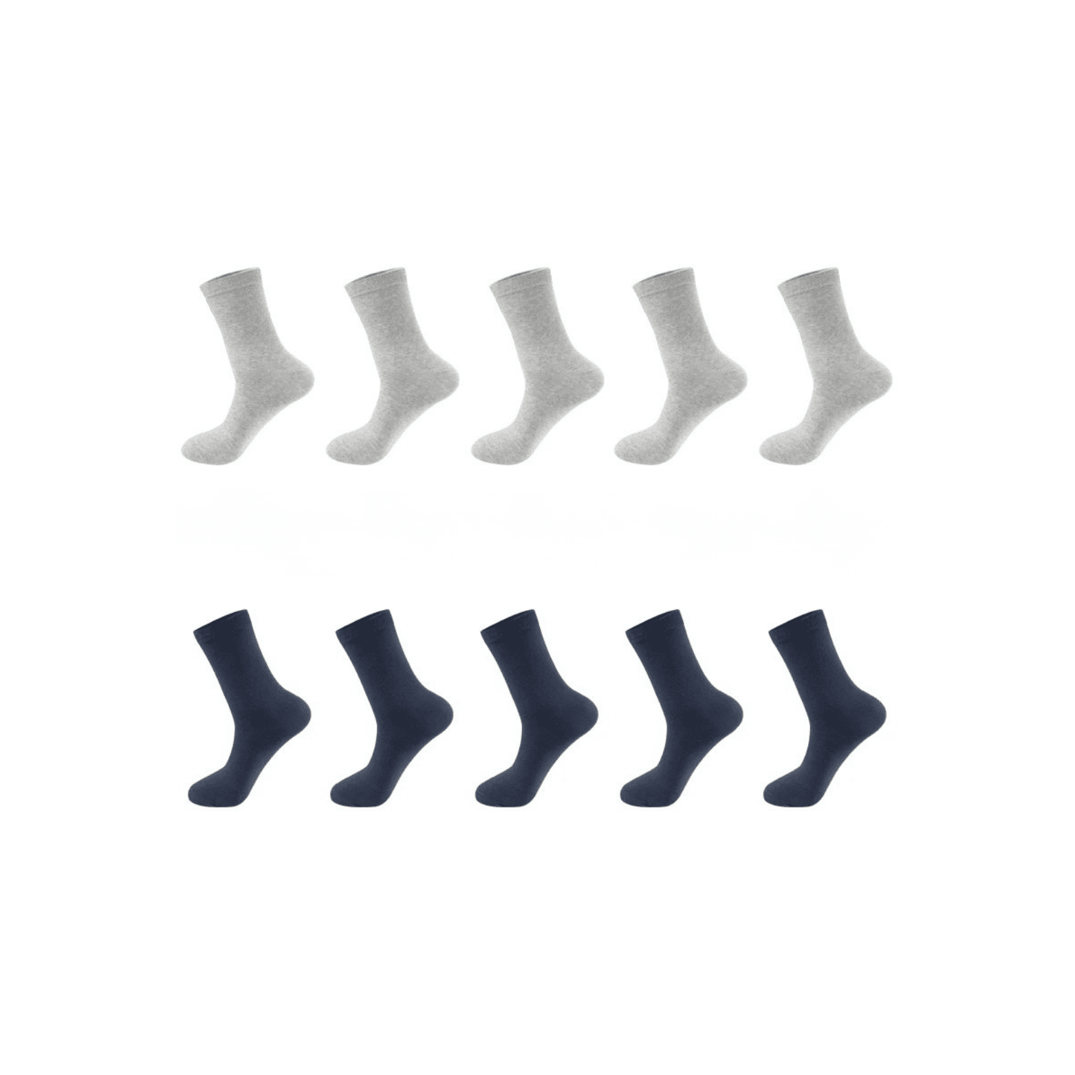Men’s Cotton Business Socks 10 Pack – Breathable - The Crew