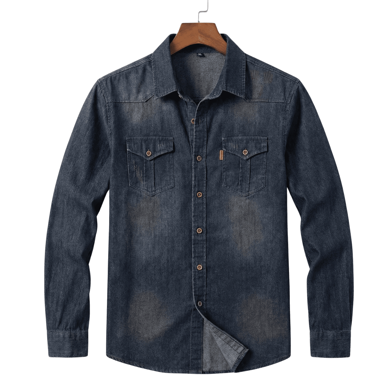 Men’s Slim Fit Denim Shirt – Casual Everyday Style - The Crew