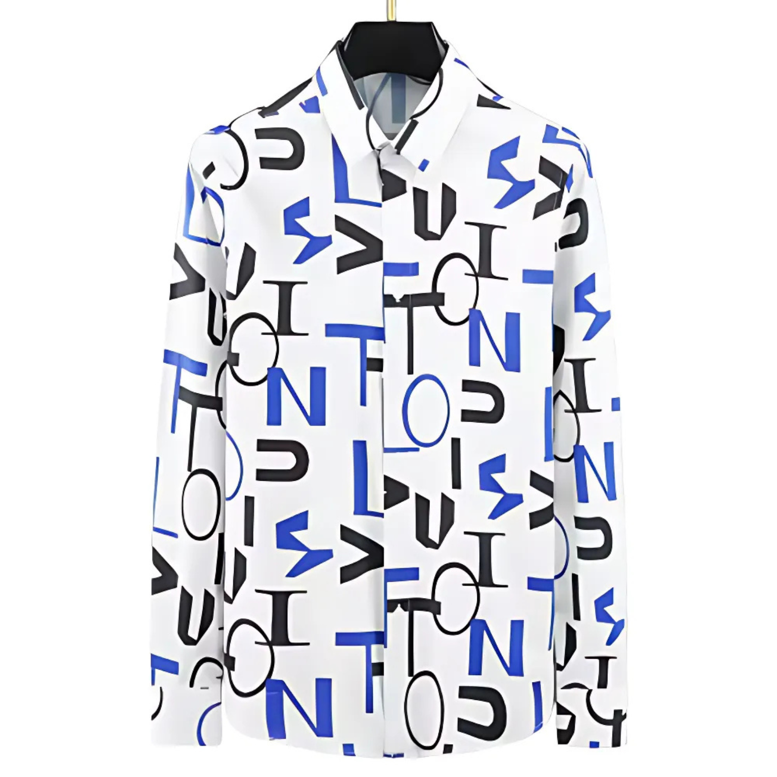 White Letter 3D Print Shirt Men – The Crew