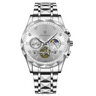 POEDAGAR 996 Stainless Steel Chronograph Silver Dial – The Crew