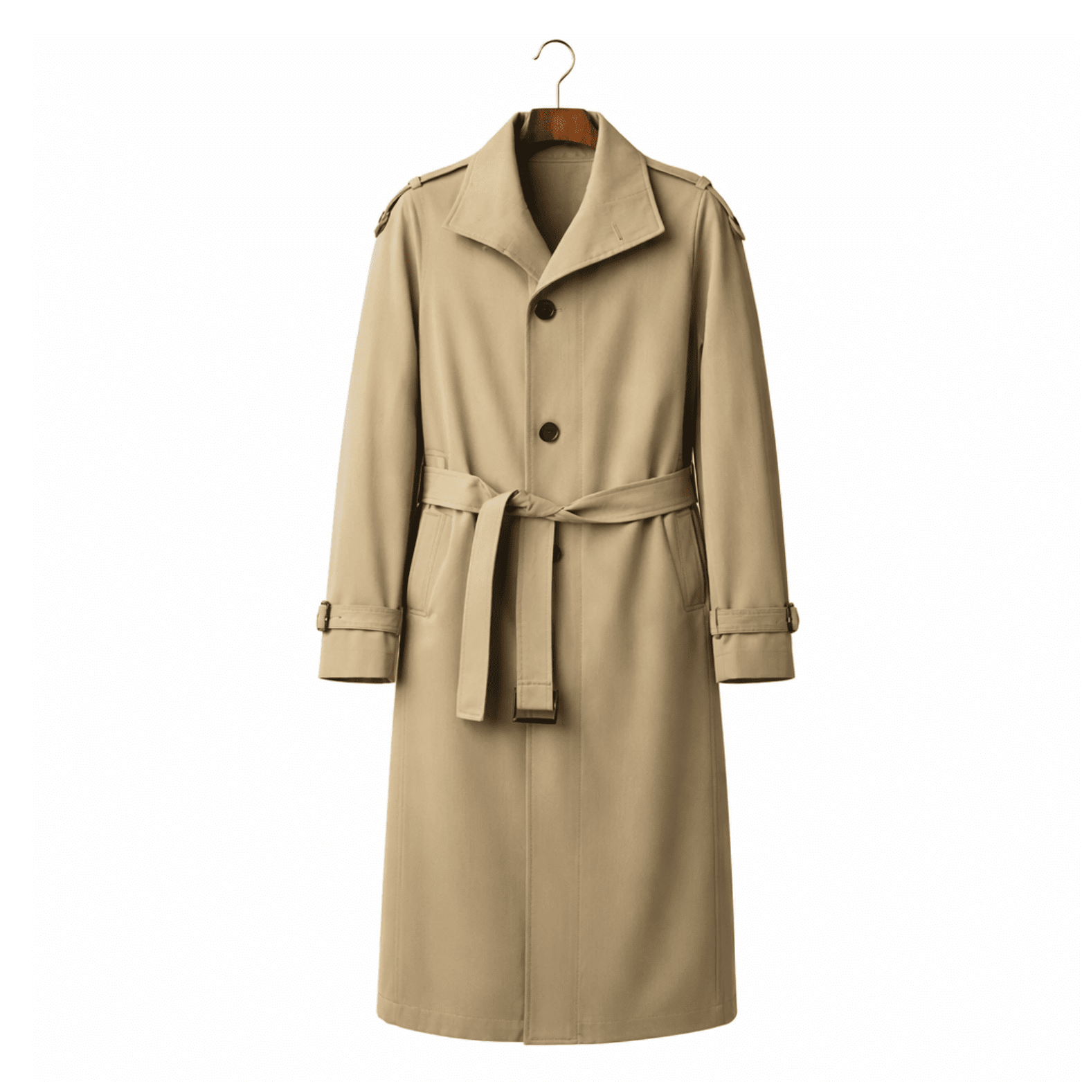 Men’s British Style Windbreaker Long Business Casual Coat - The Crew