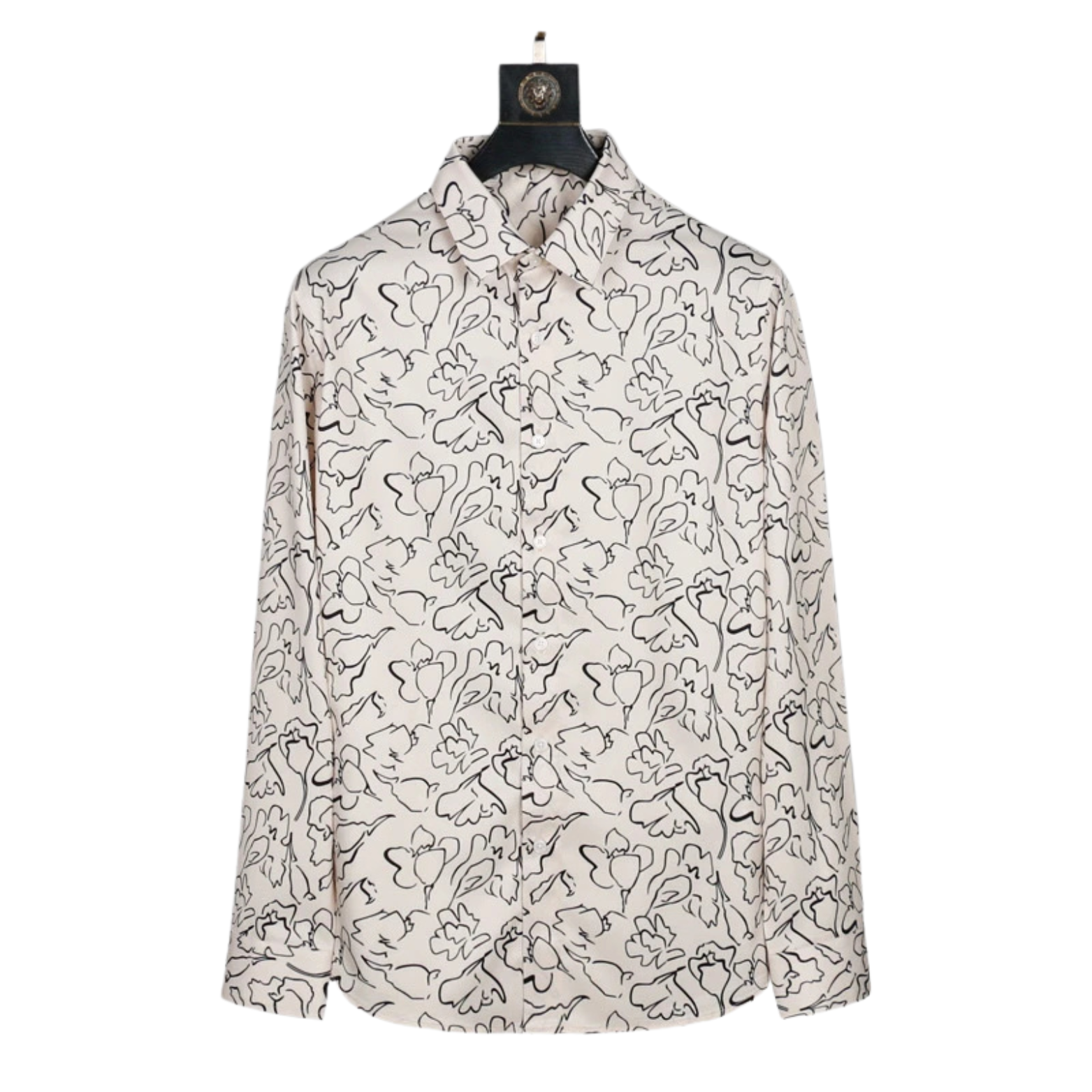 Beige Abstract 3D Print Shirt Men – The Crew