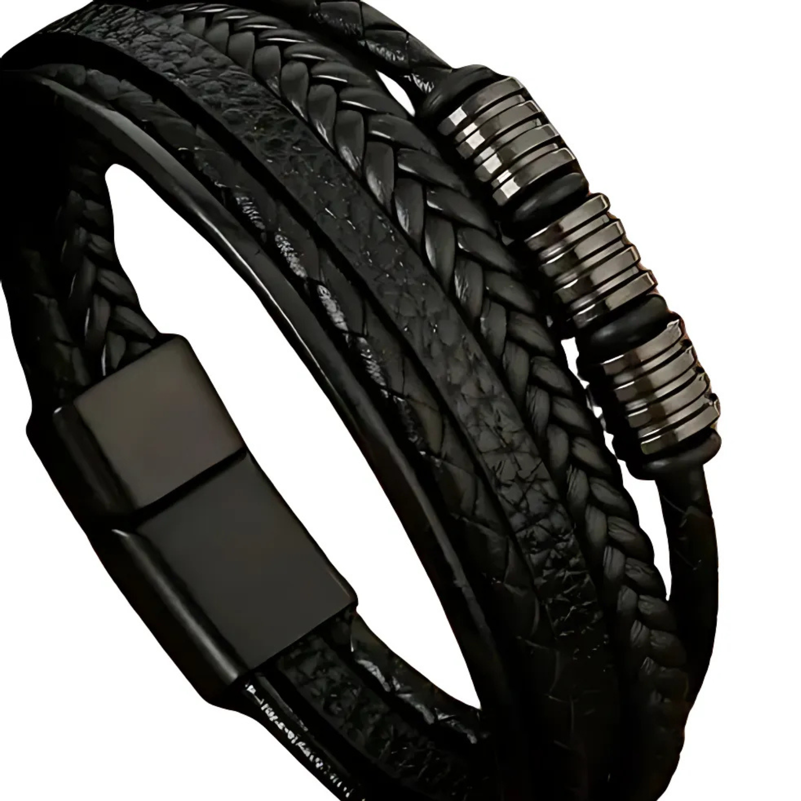 Classic Woven Leather Bracelet – Stylish & Durable – The Crew