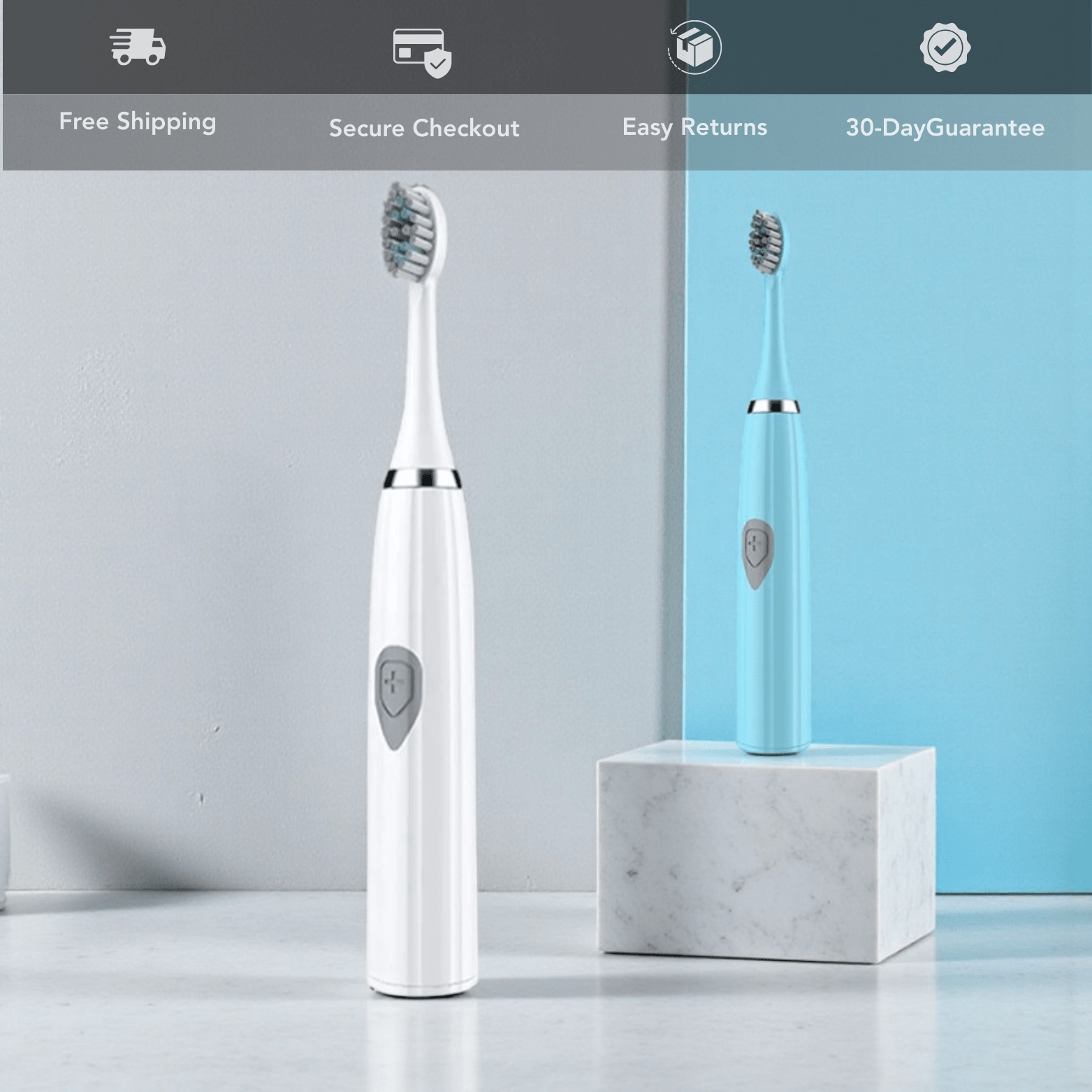 Electric Toothbrush for Adults – Soft DuPont Bristles IPX6 - The Crew