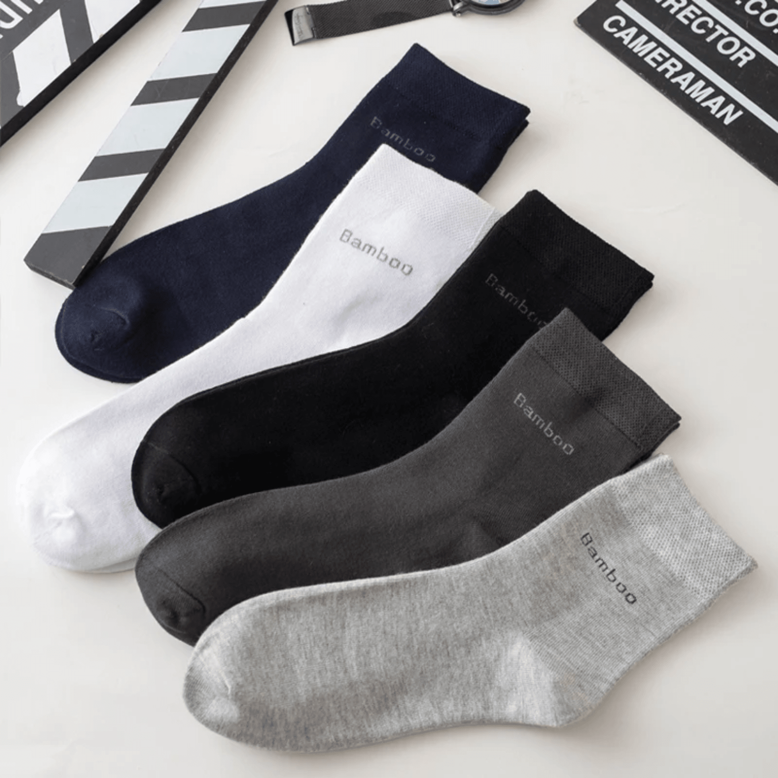 Men’s Bamboo Fiber Socks 10 - Pack – Breathable Comfort | The Crew - The Crew
