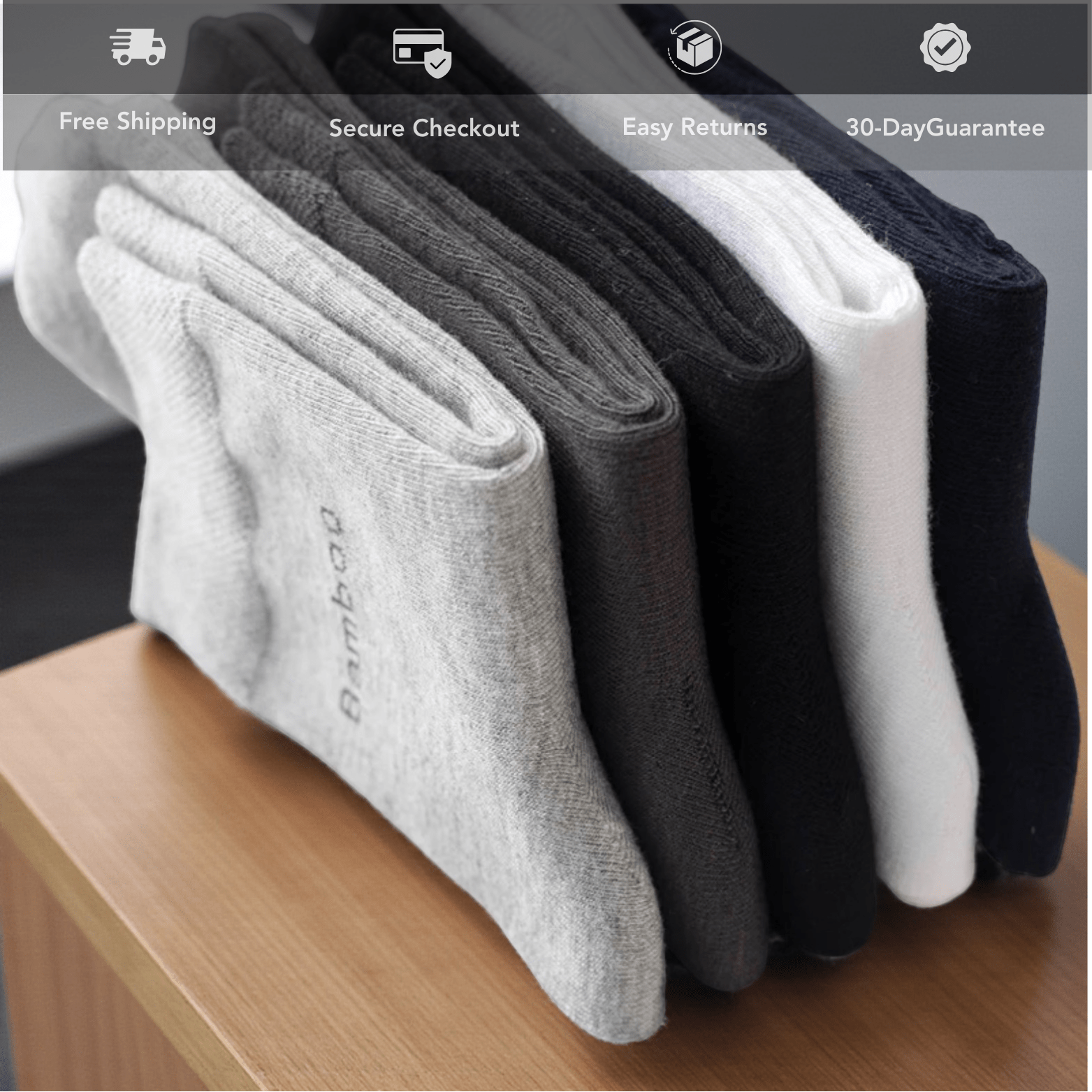 Men’s Bamboo Fiber Socks 10 - Pack – Breathable Comfort | The Crew - The Crew