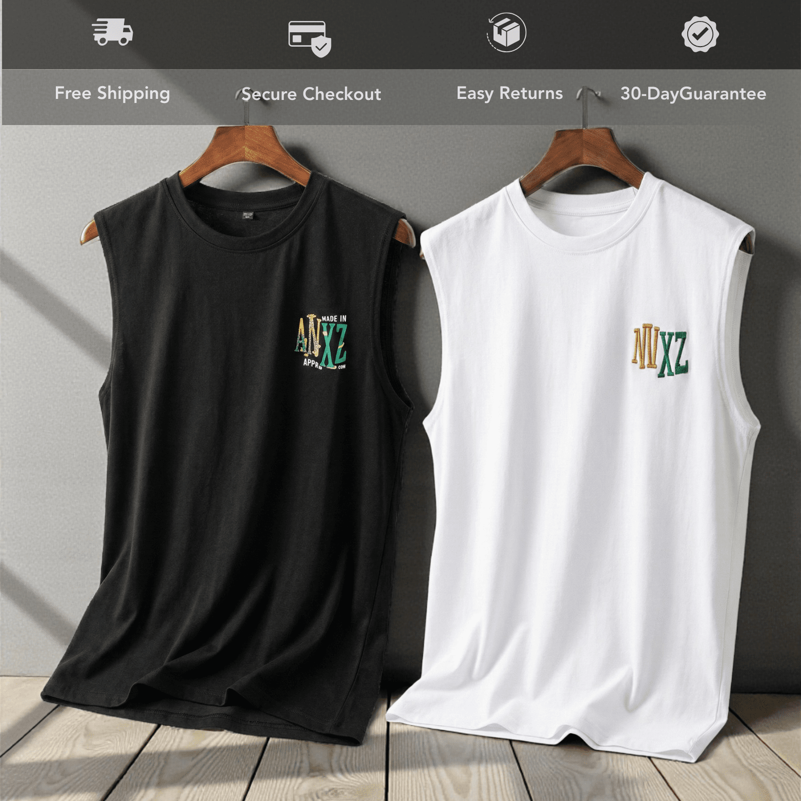 Retro Quick - Dry Sport Vest for Men Lightweight Activewear - The Crew