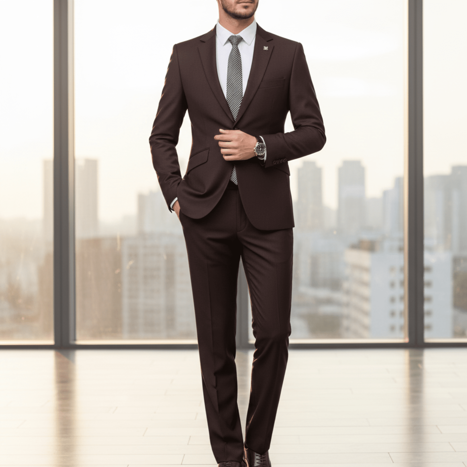 Men’s Premium Slim Fit Suit – Modern Formalwear - The Crew